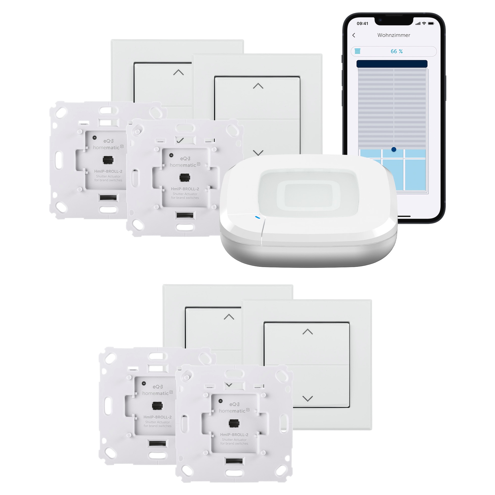 Homematic IP Smart-Home-Zubehör »Starter Set Rollladensteuerung für 4 Rolll günstig online kaufen