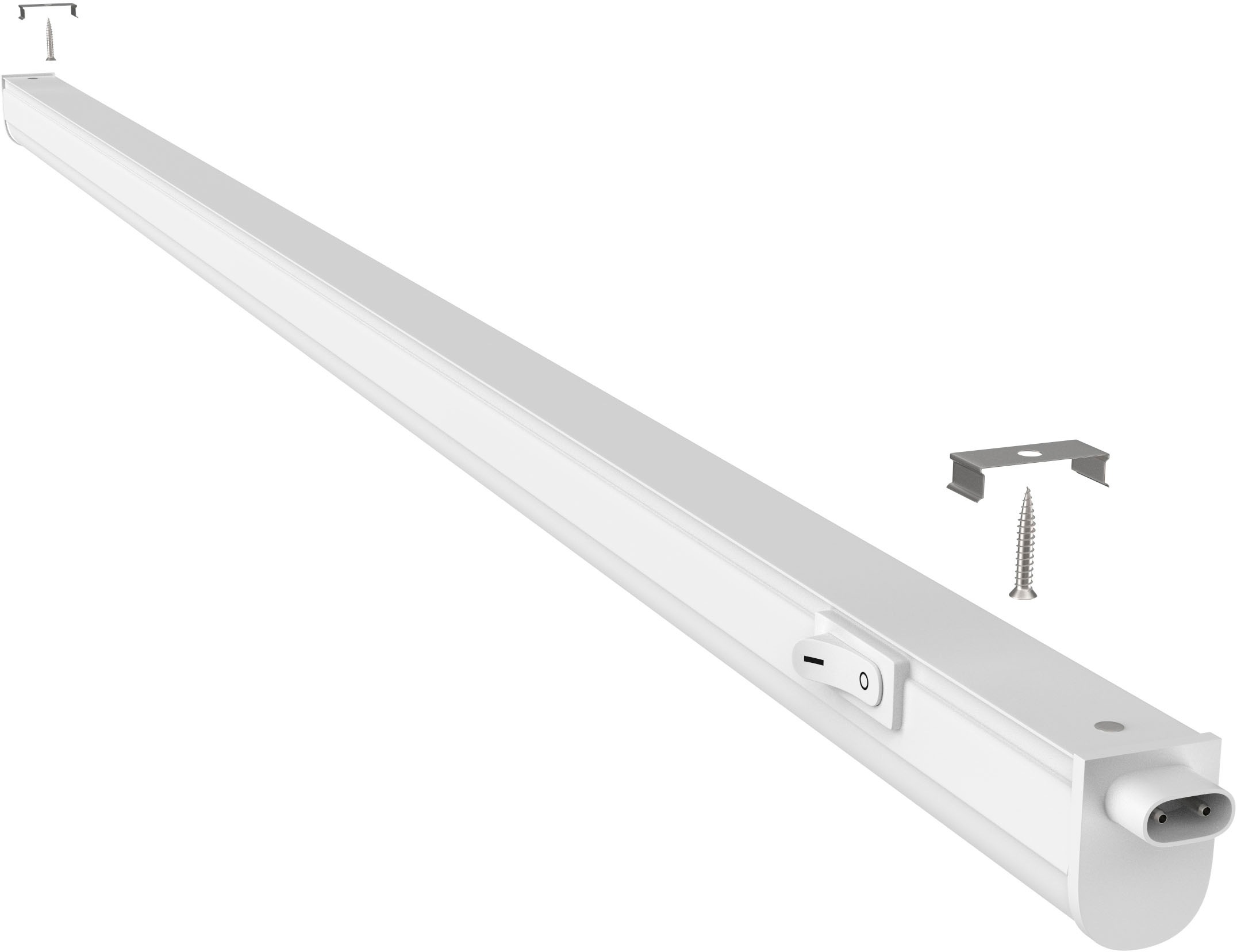 Briloner Leuchten LED Unterbauleuchte »2379106 TOOK«, Leuchtmittel LED-Board | LED fest integriert, LED Lichtleiste, 87,3x2,2x3cm, Weiß, 10W, Küche, Schrank, Küchenlampe