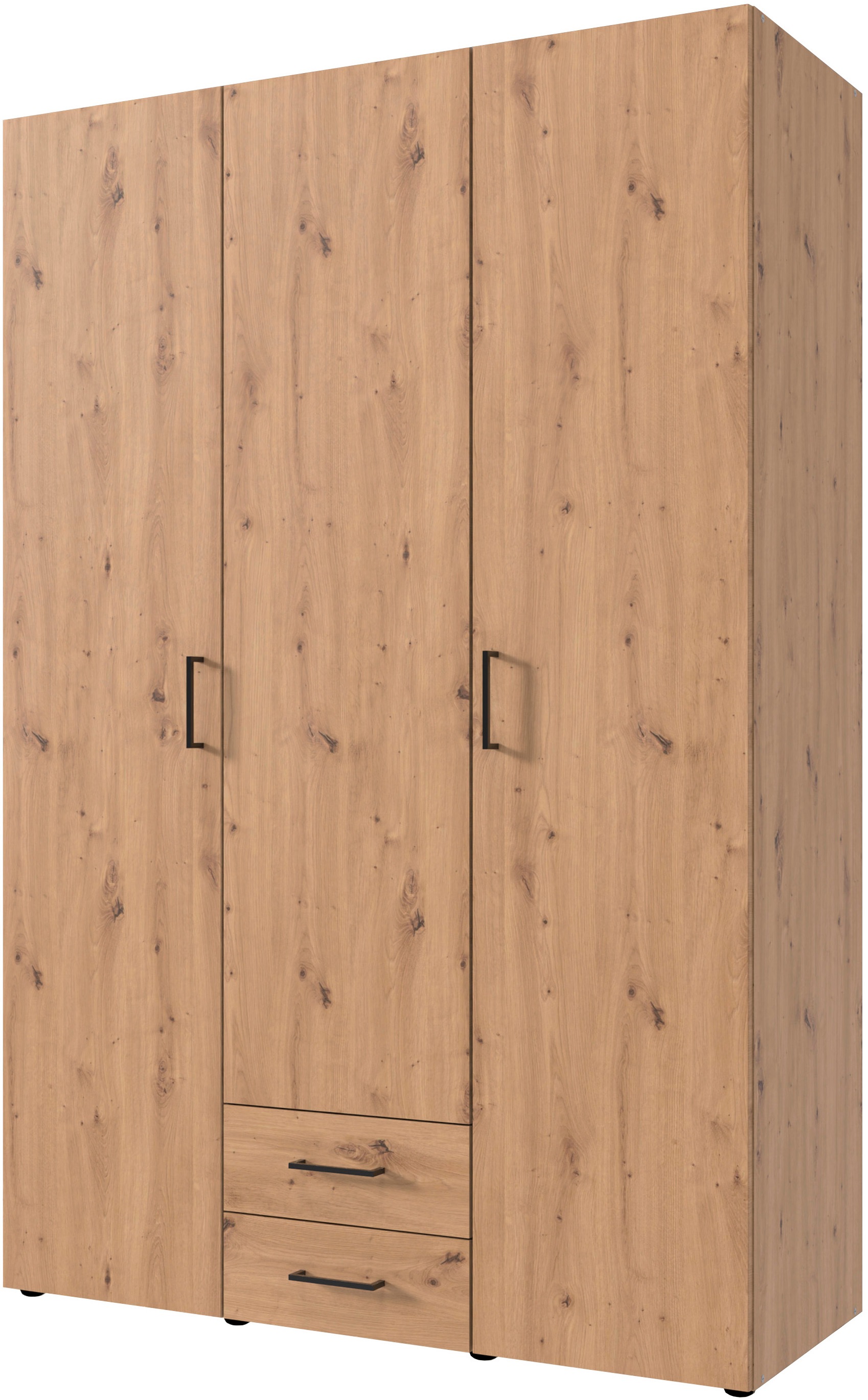 Wimex Drehtürenschrank »Mugano« mit langen oder kurzen Griffen aus Metall, günstig online kaufen