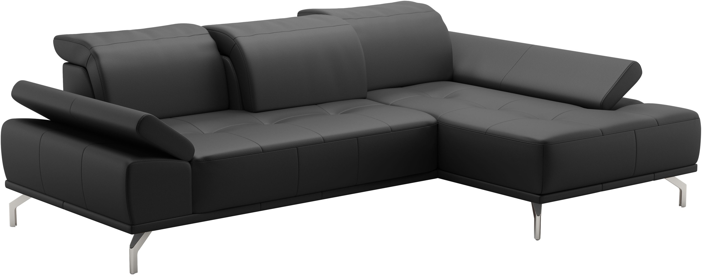 Places of Style Ecksofa »Caluna«, Inkl.Sitztiefenverstellung, wahlweise mit Kopf- und Armteilverstellung