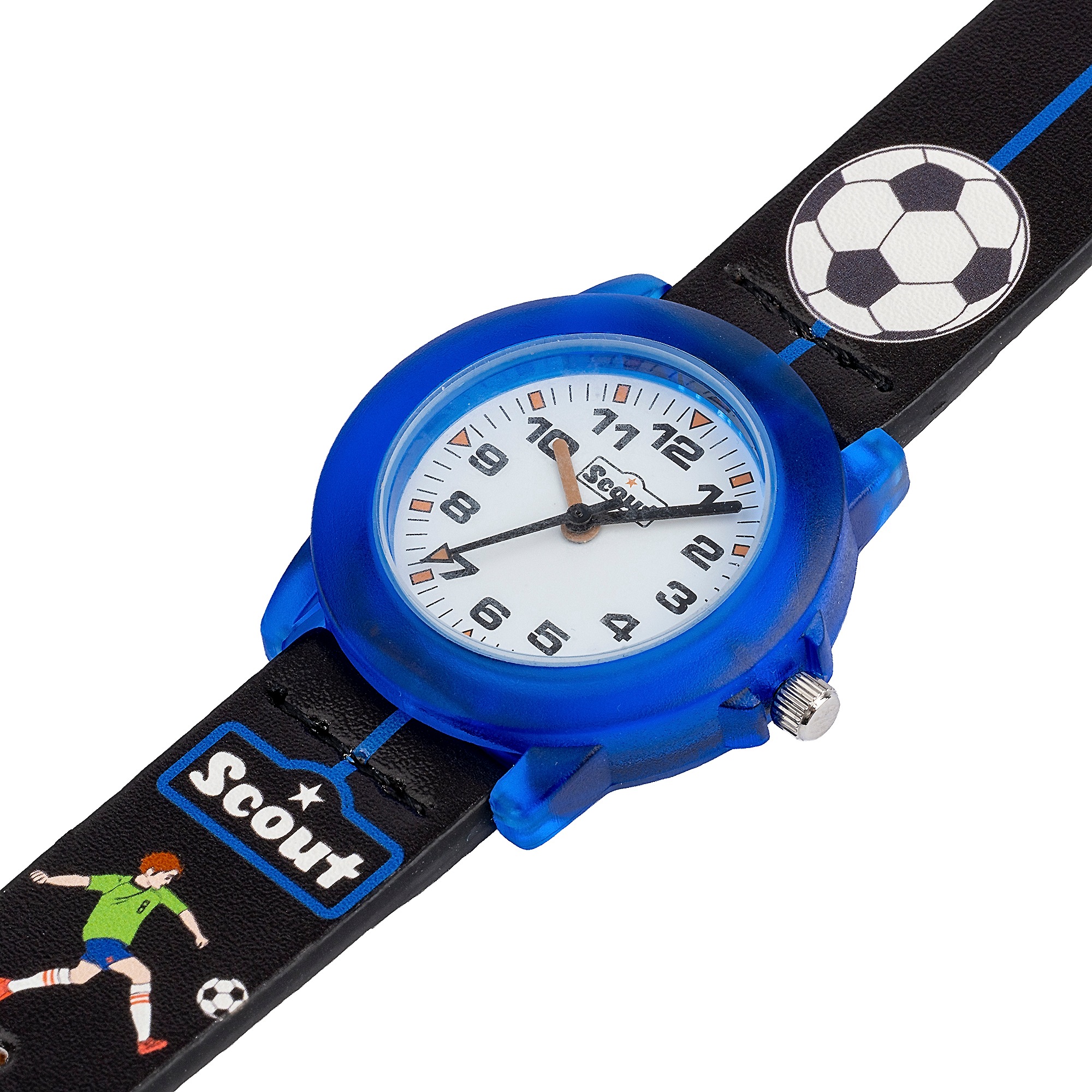 Scout Quarzuhr »Crystal« Armbanduhr, Kinderuhr, Junge, Fußball, Geschenk