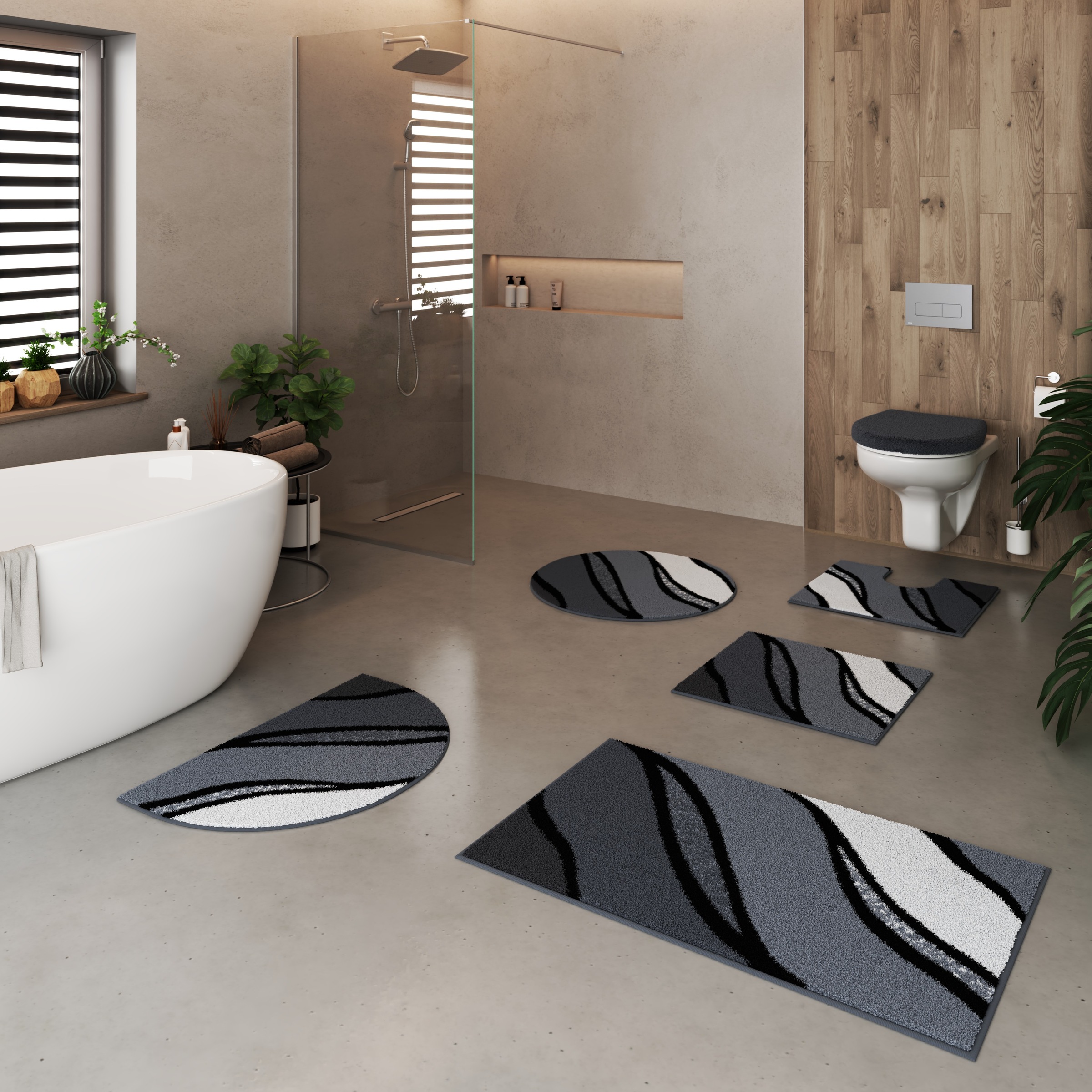Grund Badematte »Belize, Badvorleger, Badezimmer Teppich, sehr weich«, ruts günstig online kaufen