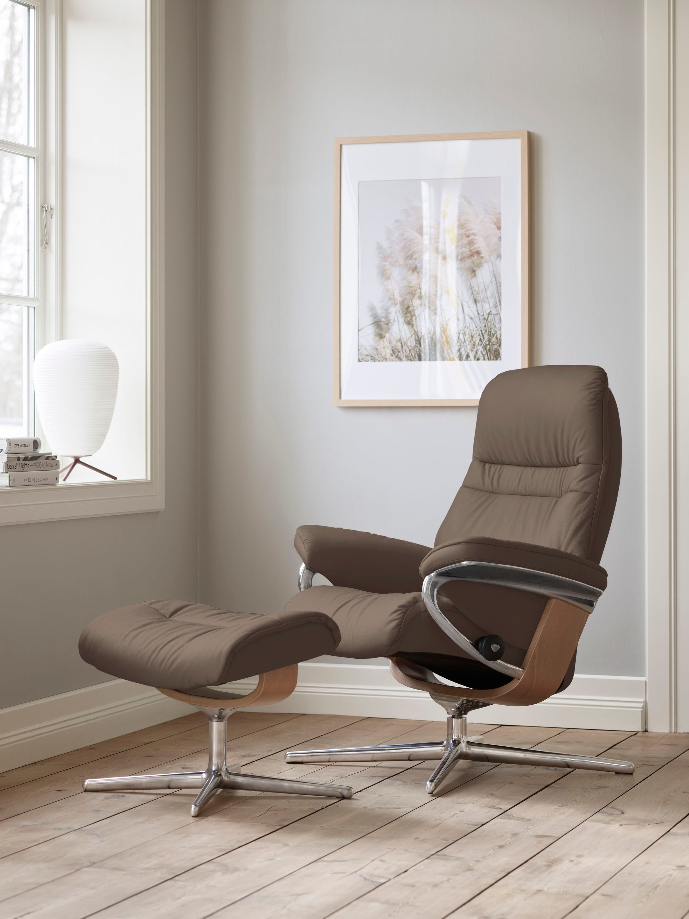 Stressless® Relaxsessel »Sunrise«, (Set, Relaxsessel mit Hocker), mit Hocke günstig online kaufen