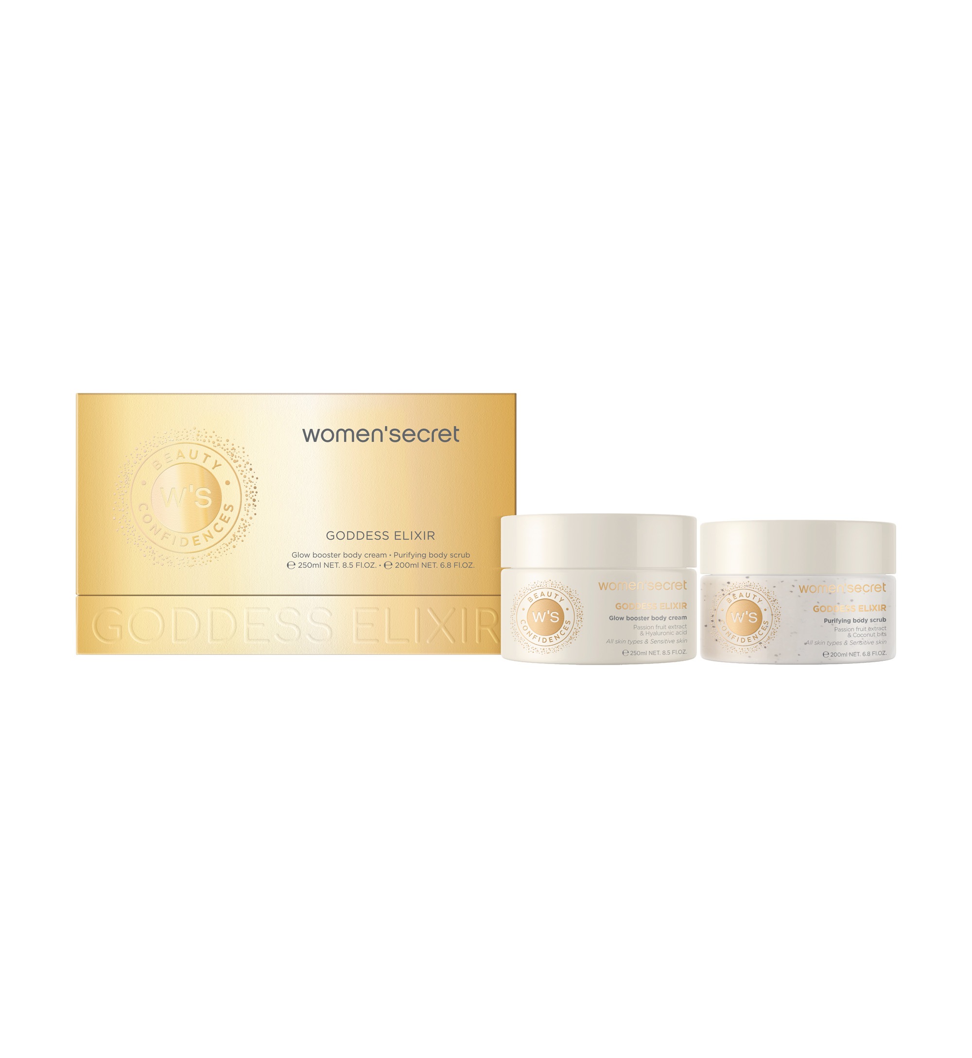 women'secret Duft-Set »Giftset - S - Goddess Elixir« Set, 2 B.Cream 250ml + B.Scrub 200ml