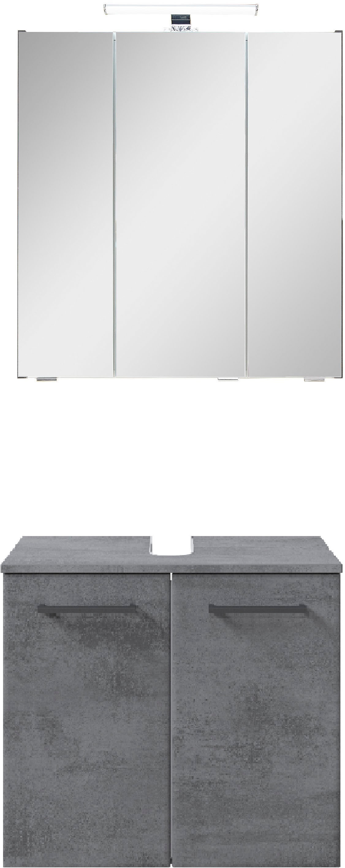 Saphir Badmöbel-Set »Quickset 945 2-teilig, Waschbeckenunterschrank mit LED günstig online kaufen