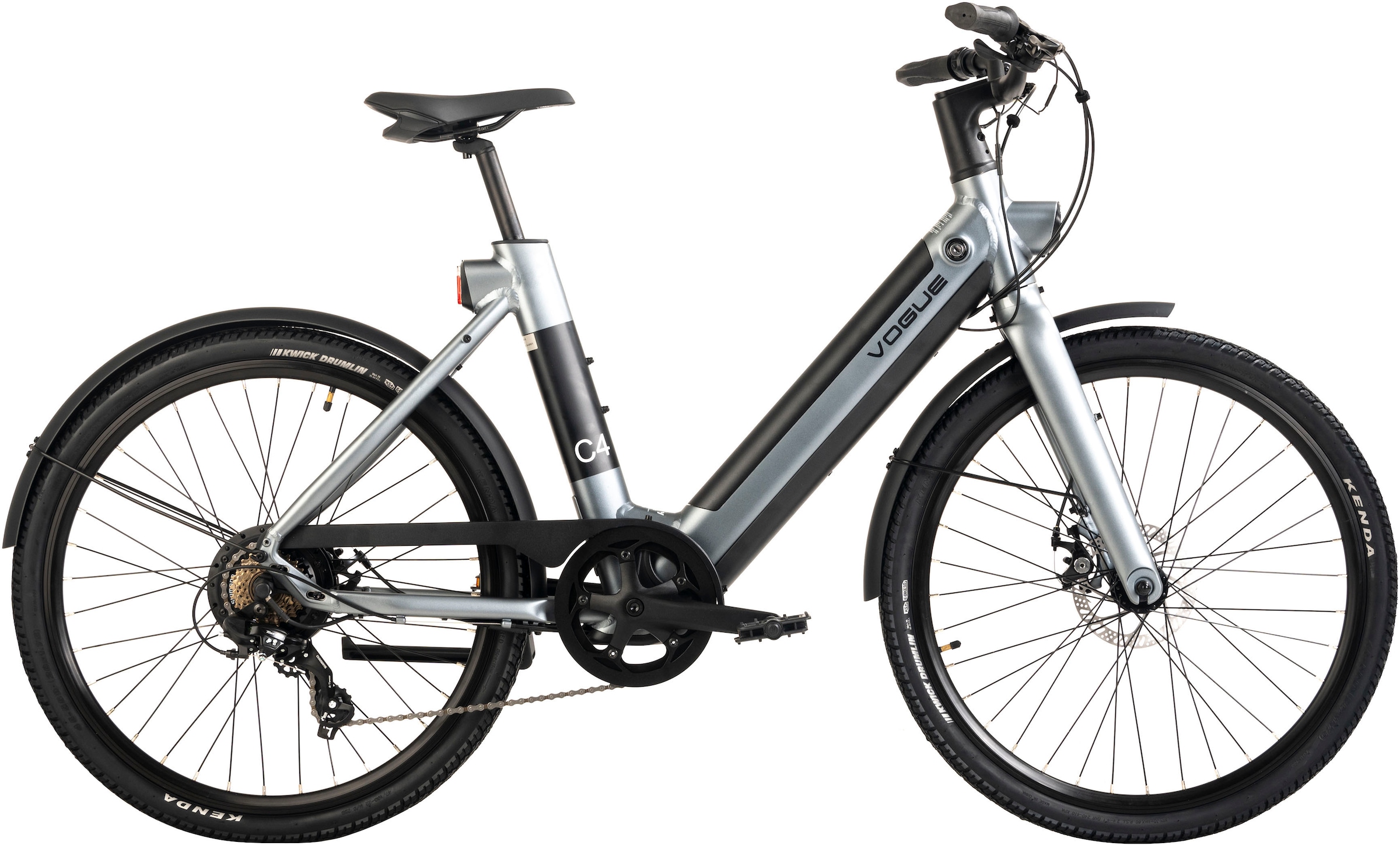 VOGUE BIKE E-Bike »C4«, 7 Gang, Shimano, Tourney, Heckmotor 250 W, Pedelec, Elektrofahrrad für Damen u. Herren