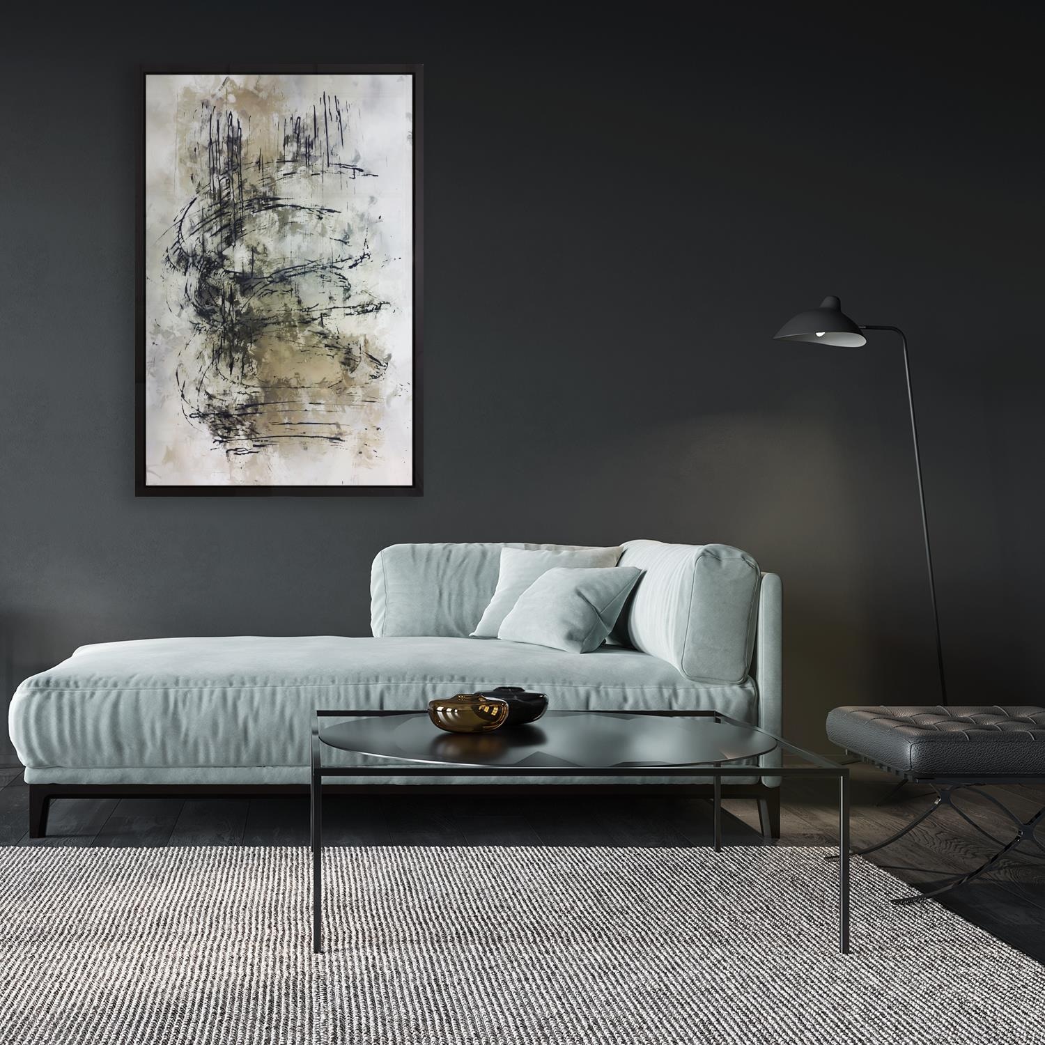 queence Leinwandbild »Der Sturm«, Abstrakt-Abstrakte-Kunst-Modern, mit eine günstig online kaufen