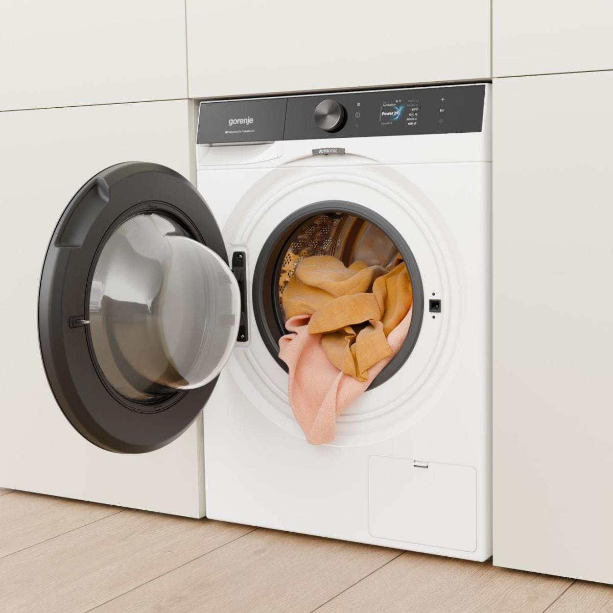 GORENJE Waschmaschine G800 »WG814A5T4« 10 kg 1400 U/min 50% besser als Energieklasse A, farbiges TFT-Display, Auto-Dosierung