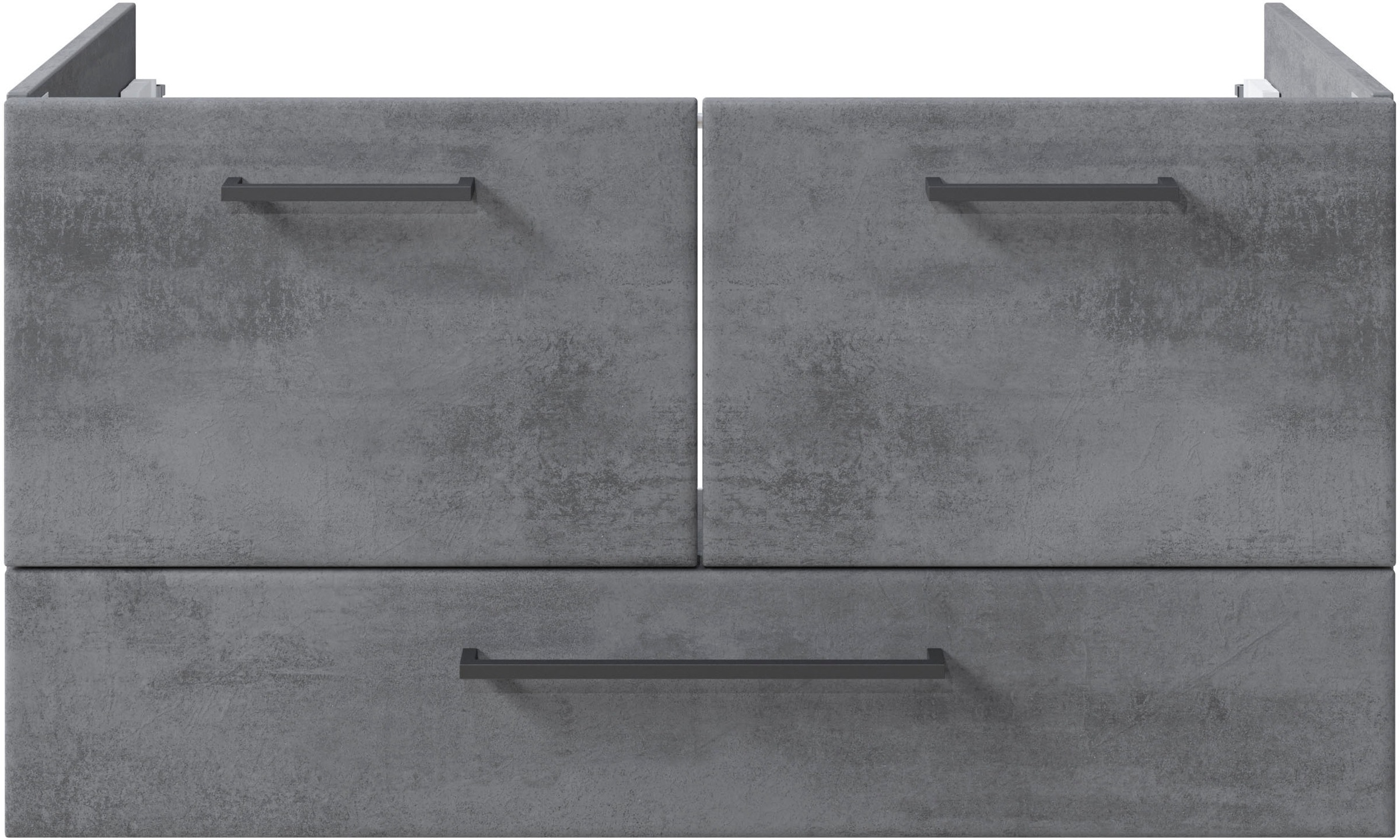 Saphir Badmöbel-Set »Quickset 945 3-teilig, Keramik-Waschtisch mit LED-Spiegelschrank«, (4 St.), Unterschrank, 6 Türen, 3 Schubladen, 8 Einlegeböden, inkl. Türdämpfer