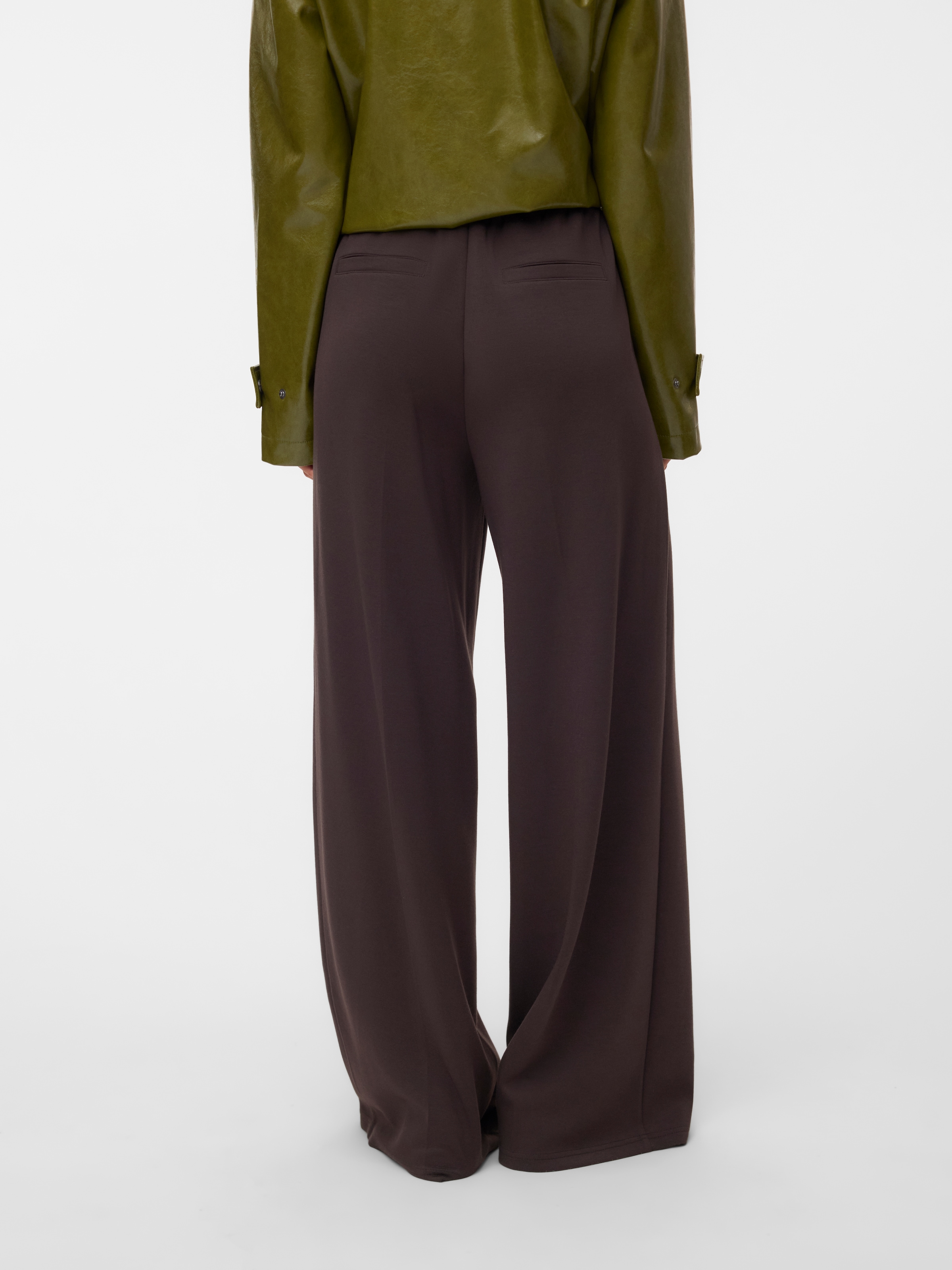 Vero Moda Anzughose »VMBELLIS MW WIDE PANT NOOS«  Materialmix, wide fit