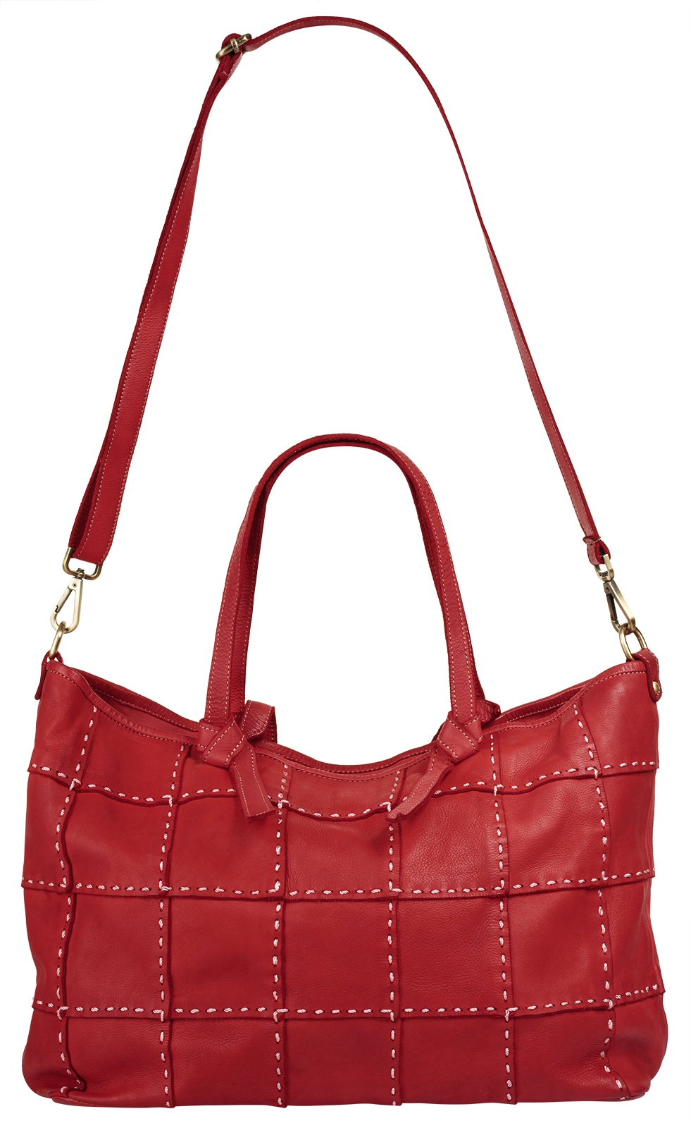 Samantha Look Shopper echt Leder, Made in Italy