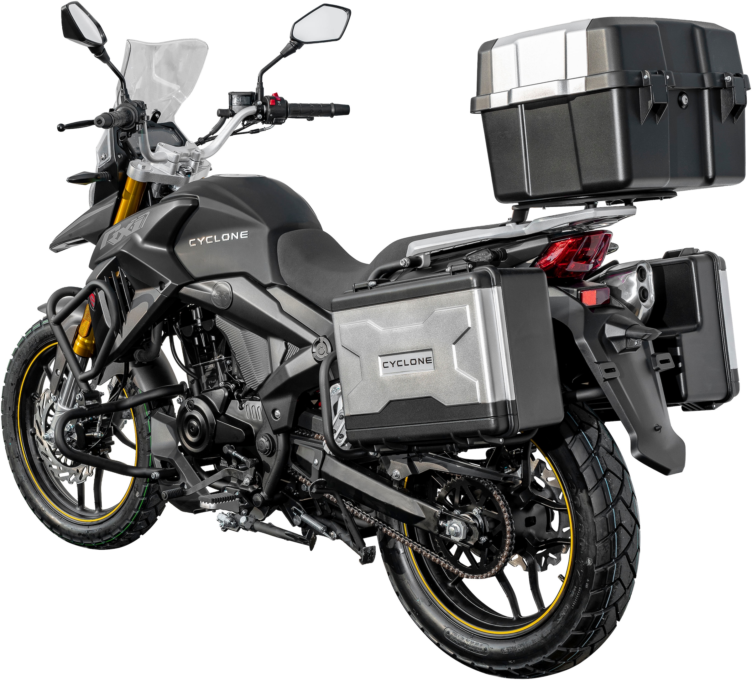 Cyclone Motorrad »RX1 Pro, 125, E5+, Adventure« 124 cm³ 99 km/h Euro 5+ 15 11 kW, 15 PS, ABS, 125er Adventure, digitales Cockpit