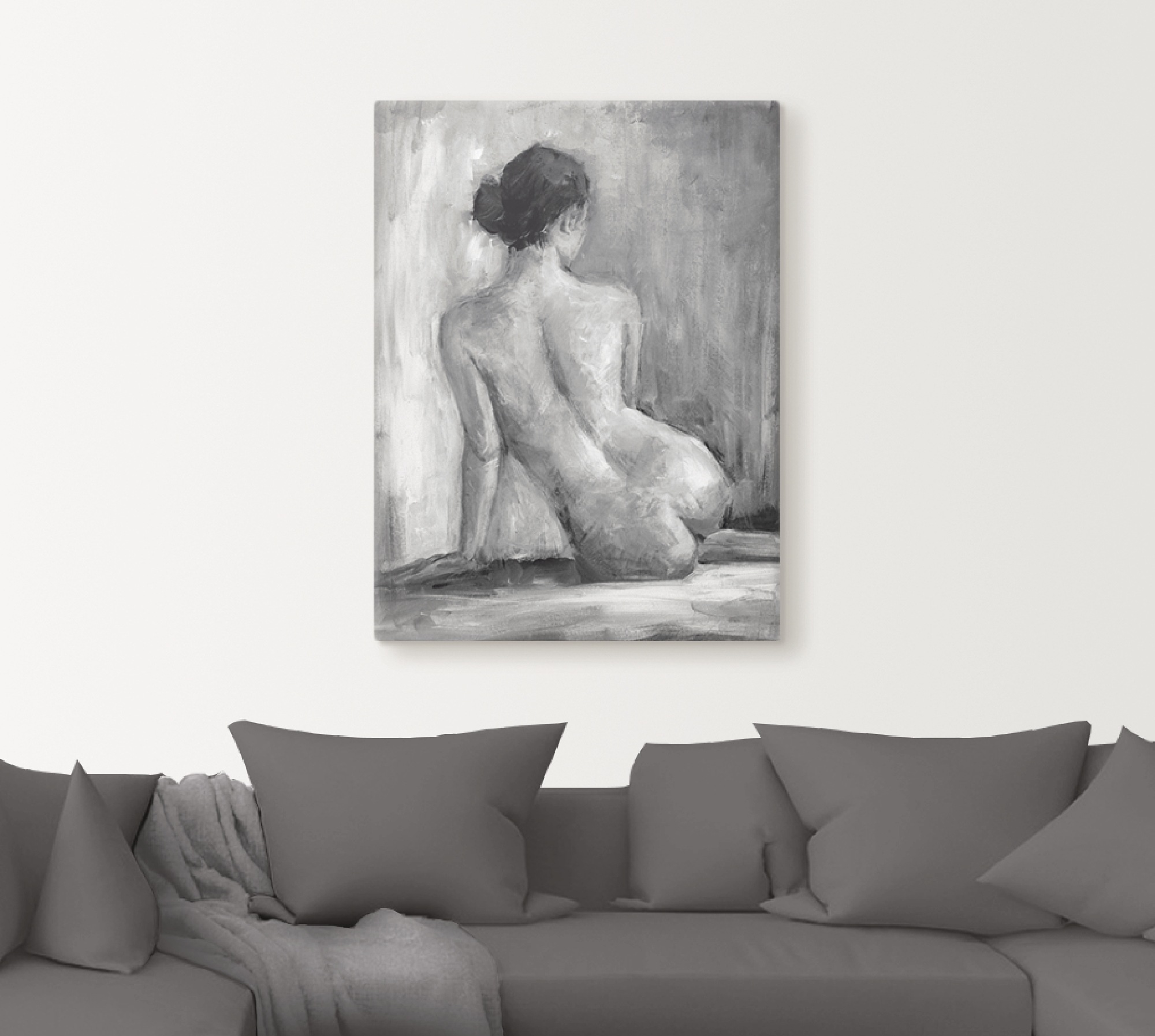 Artland Wandbild »Figur in schwarz & weiß I«, Frau, (1 St.), als Alubild, Outdoorbild, Leinwandbild, Poster, Wandaufkleber