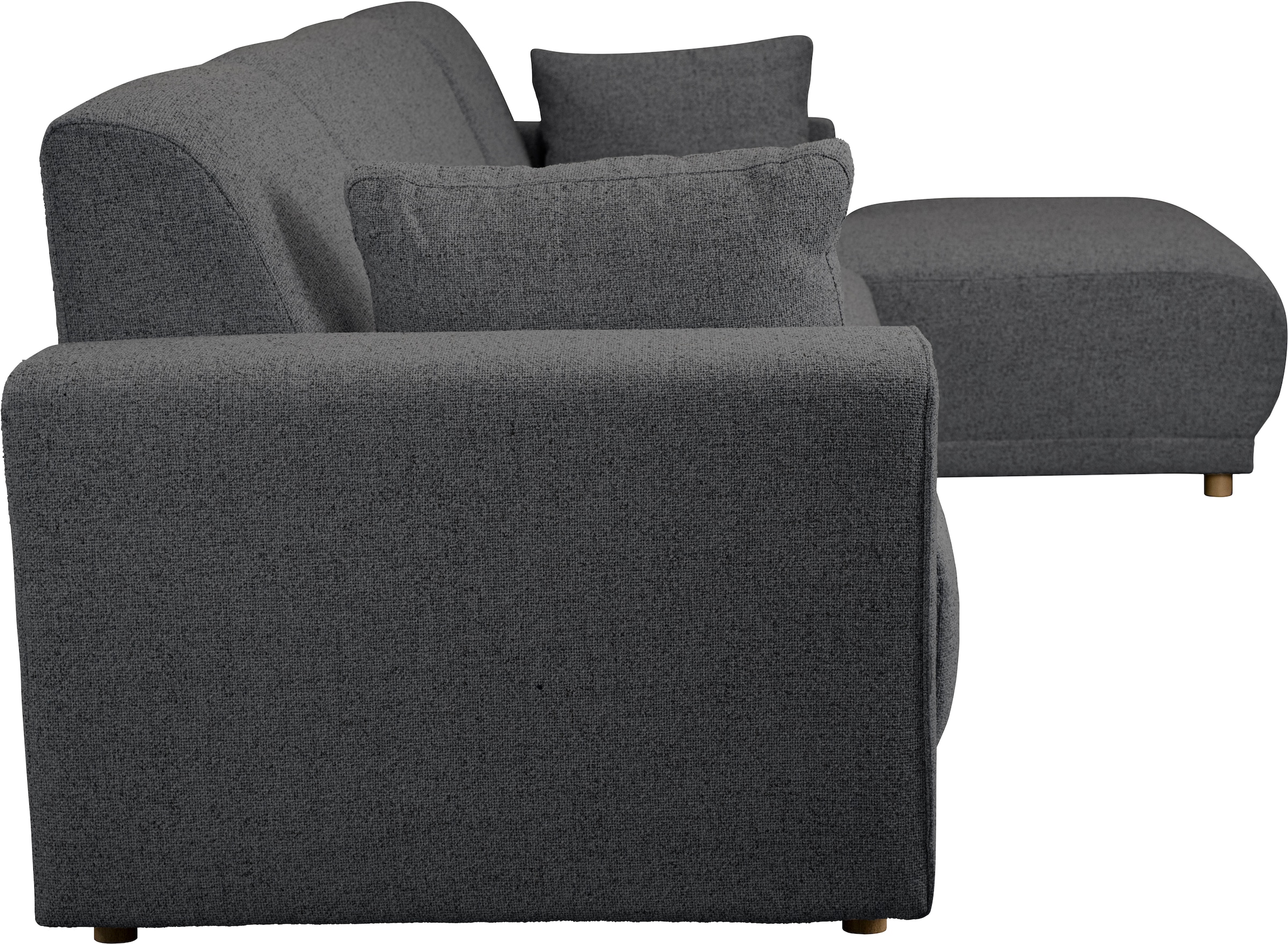Home affaire Ecksofa »LEMPS wahlweise Recamiere links oder rechts L-Form«, incl. Zierkissen, Stellmaße 297x162 cm