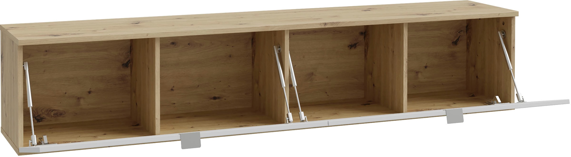 FORTE Lowboard »LibertadTV-Board, TV-Schrank«, großes TV Board, erweiterbar, Wandmontage, Metallgriff