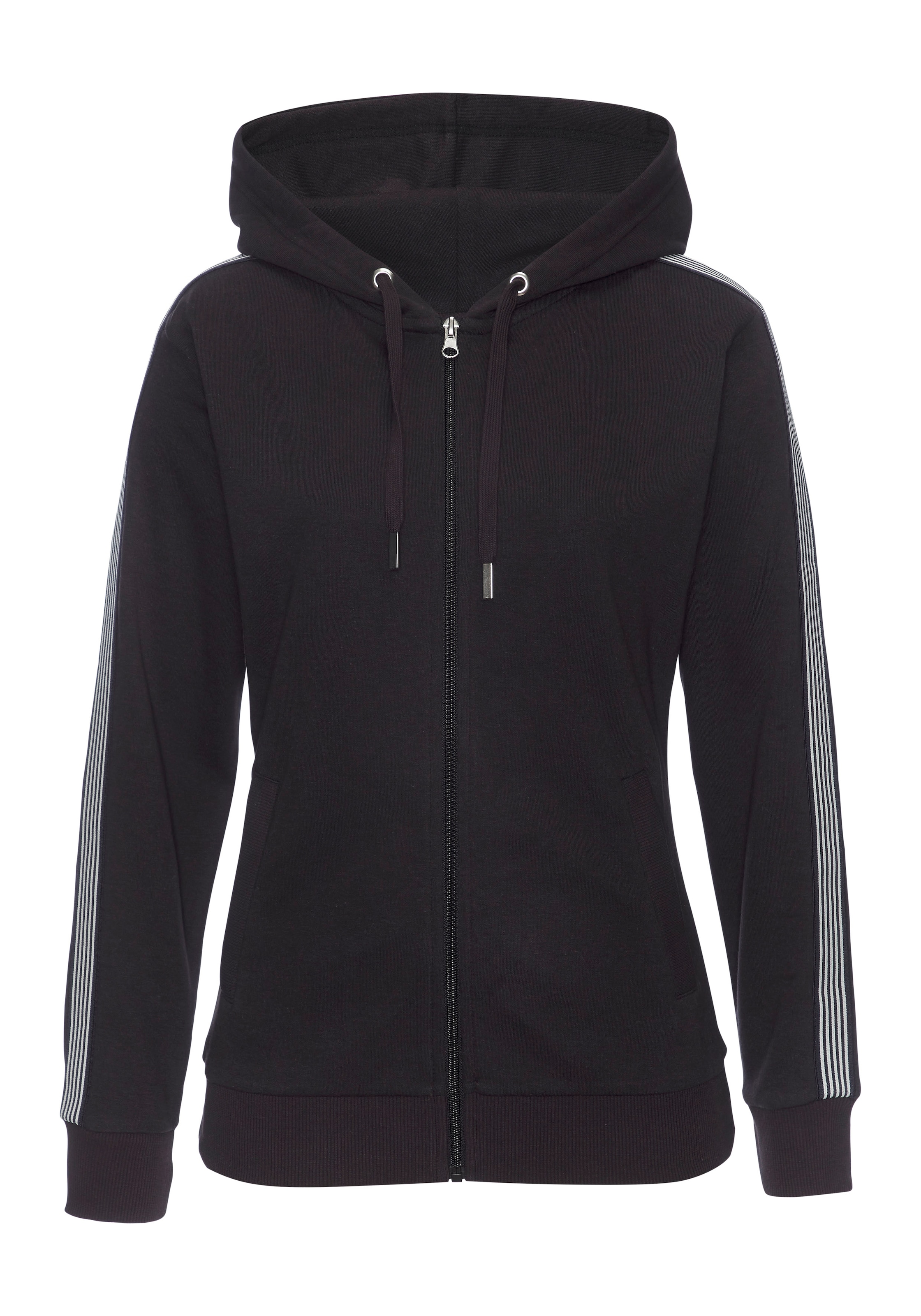 H.I.S Kapuzensweatjacke mit seitlichem Tapestreifen