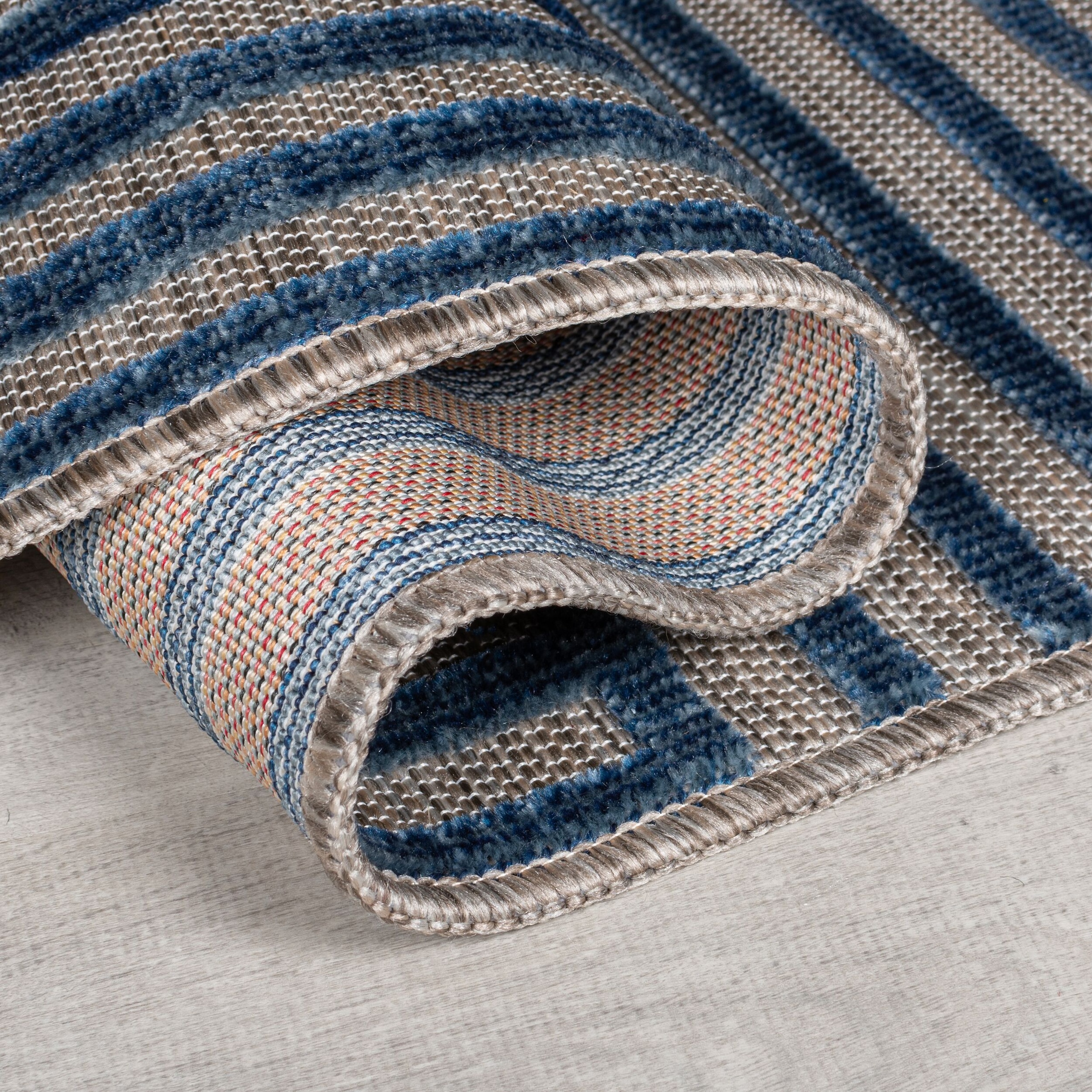 FLAIR RUGS Teppich »Vigo Blocks«, rechteckig, 4 mm Höhe, Vigo Blocks Indoor Outdoor-Teppich