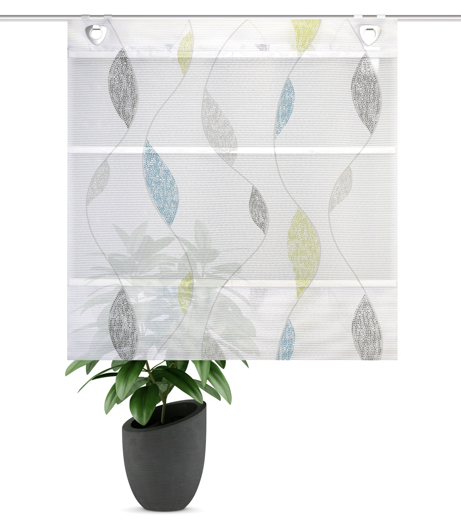 HOME WOHNIDEEN Magnetrollo »PAOLO« mit Hakenaufhängung ohne Bohren und Schrauben digital bedruckt