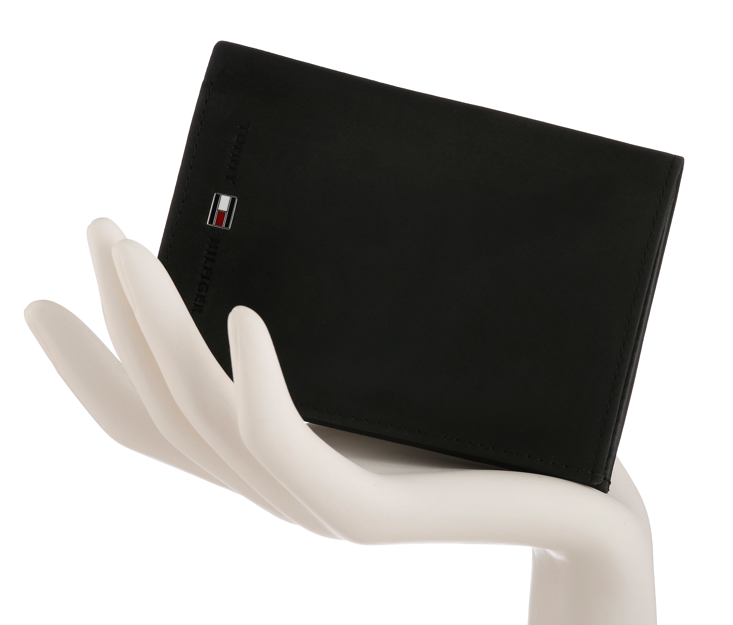 Tommy Hilfiger Geldbörse »JOHNSON N/S WALLET W/COIN POCKET« aus echtem Leder im Hochformat