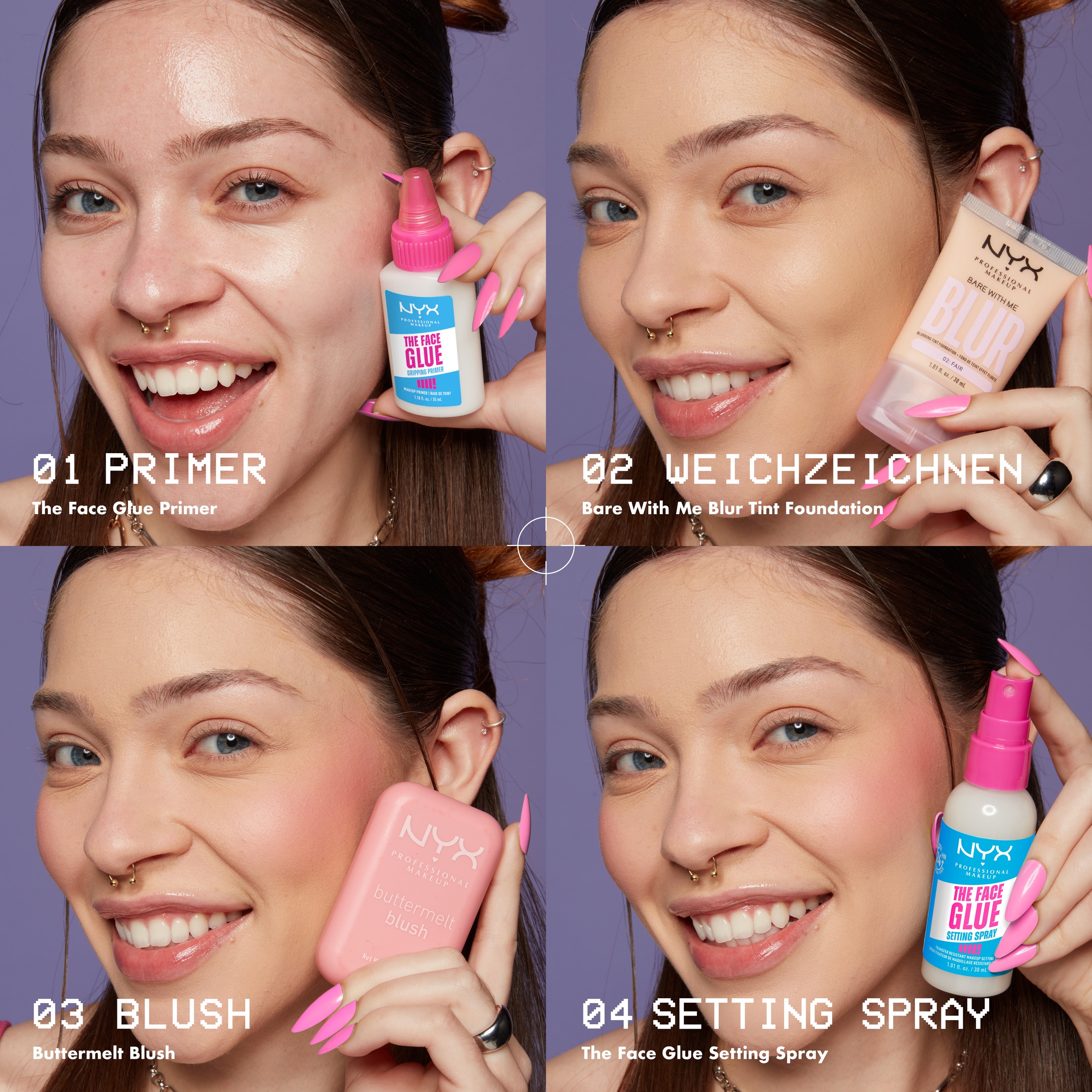NYX Fixierspray »NYX Professional Makeup The Face Glue Setting Spray«