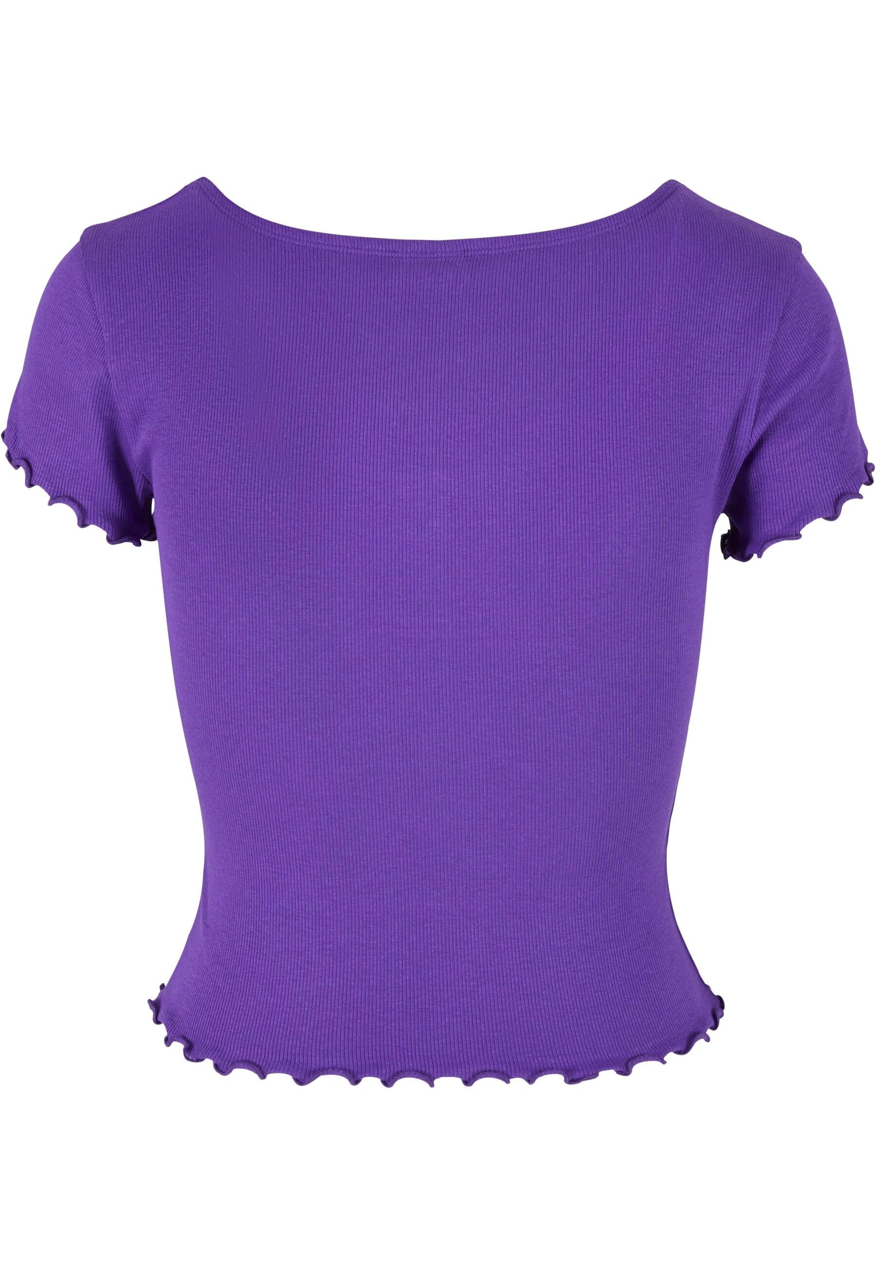 URBAN CLASSICS T-Shirt »Urban Classics Damen Ladies Rib Babylock Tee« 1 Stk.