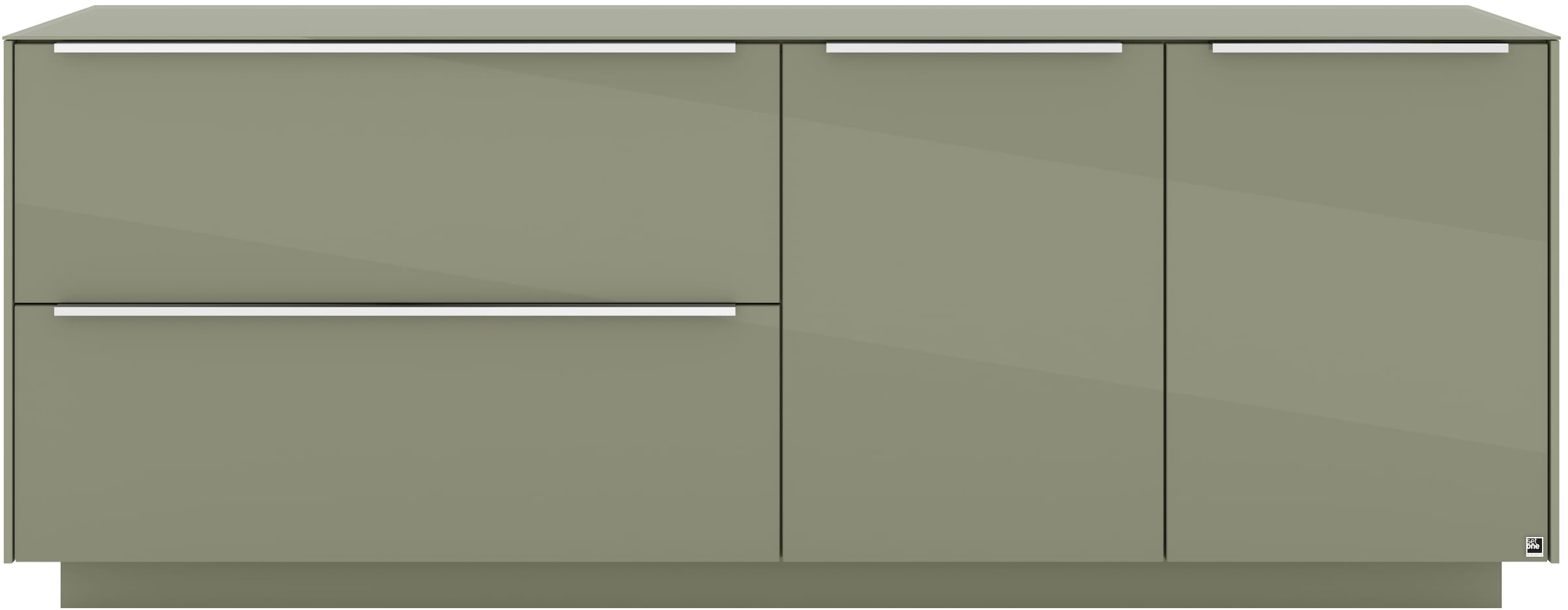 set one by Musterring Lowboard »Reno« 1 Stk. tlg. Mit Sockel in diversen Farben, 71 cm Höhe & Farbauswahl