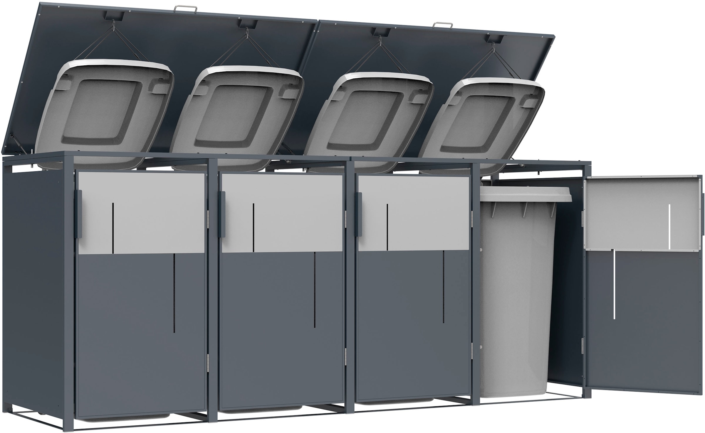 WESTMANN Mülltonnenbox »Tonus 4« BxTxH: 265x80x116 cm, für 4x240 L Mülltonnen