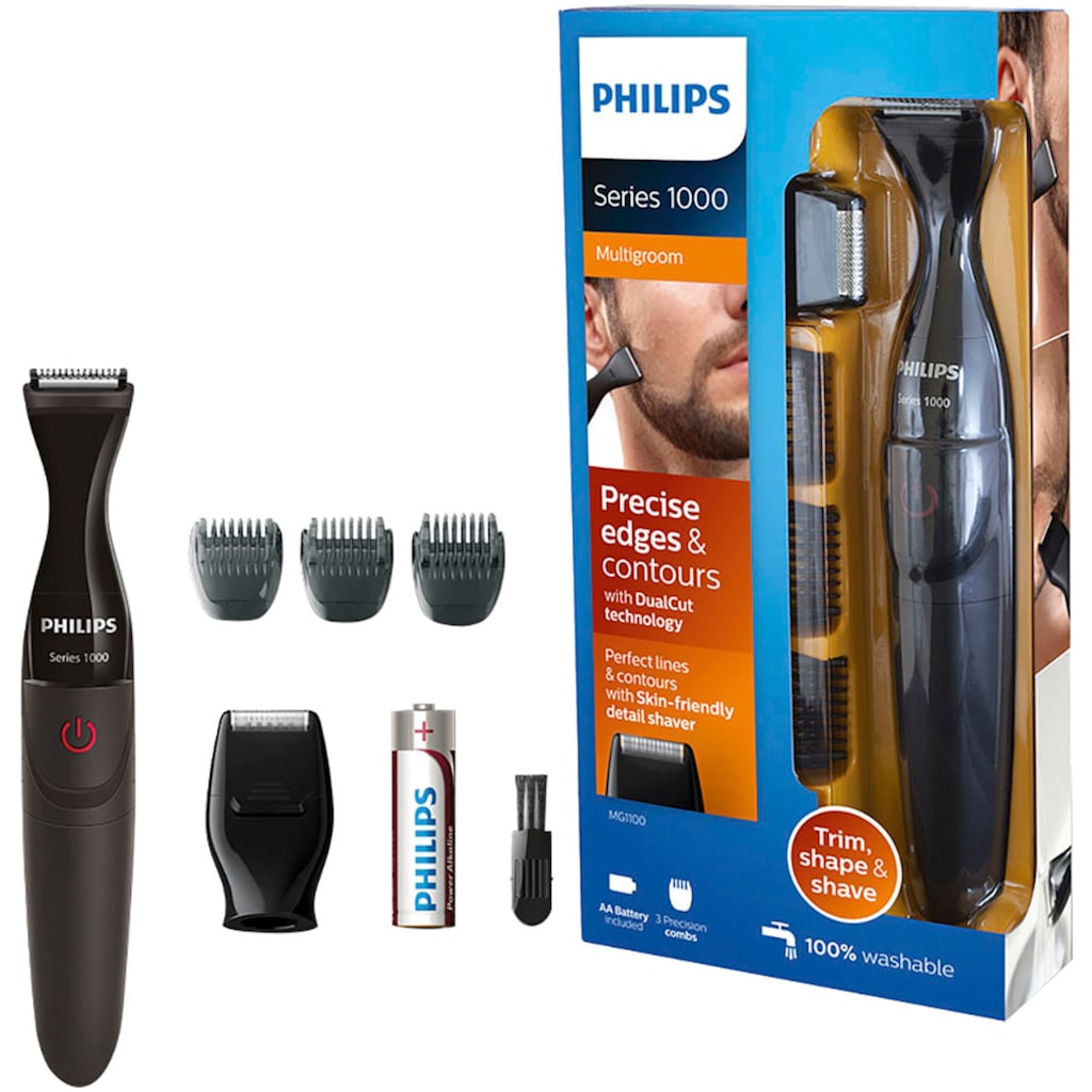 Philips Multifunktionstrimmer »Series 1000 MG1100/16«, 3 Aufsätze