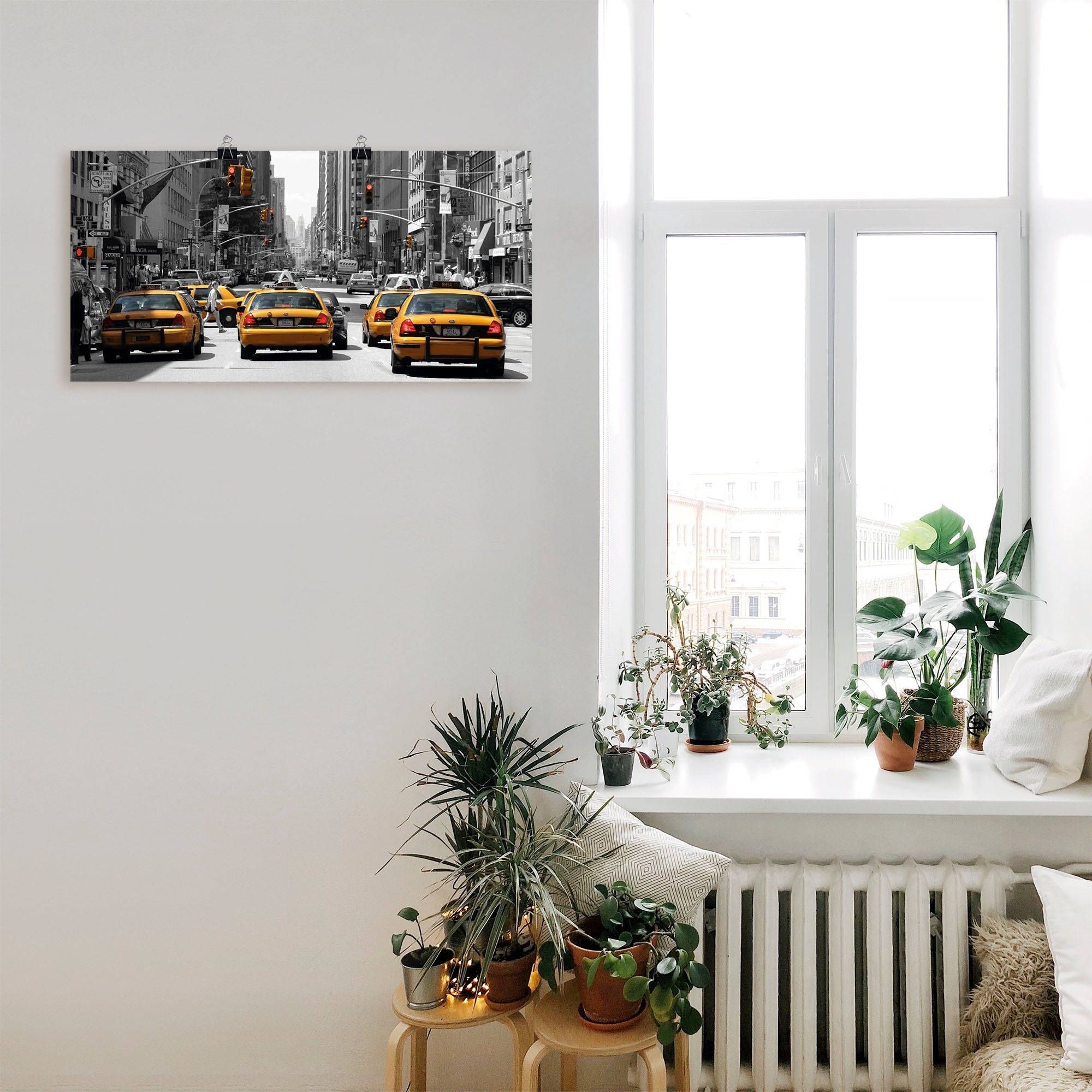 Artland Wandbild »Taxis in New York«, Amerika, (1 St.), als Leinwandbild, Wandaufkleber oder Poster in versch. Größen