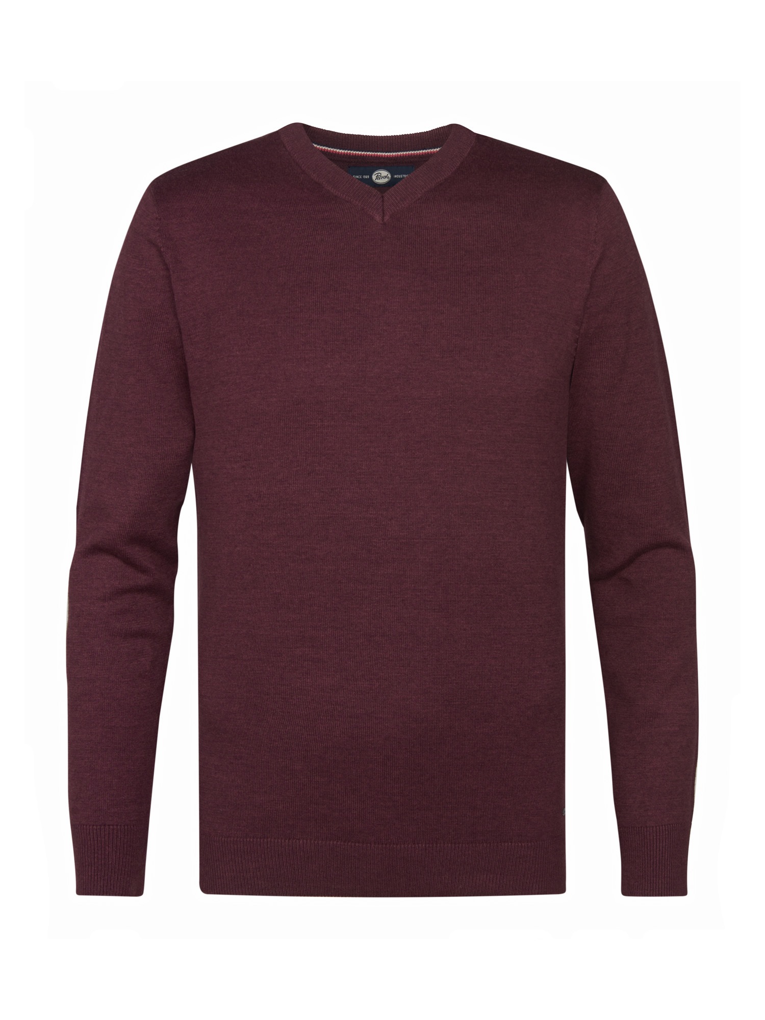 Petrol Industries V-Ausschnitt-Pullover »V-Neck Basi«, Materialmix mit Baumwollanteil