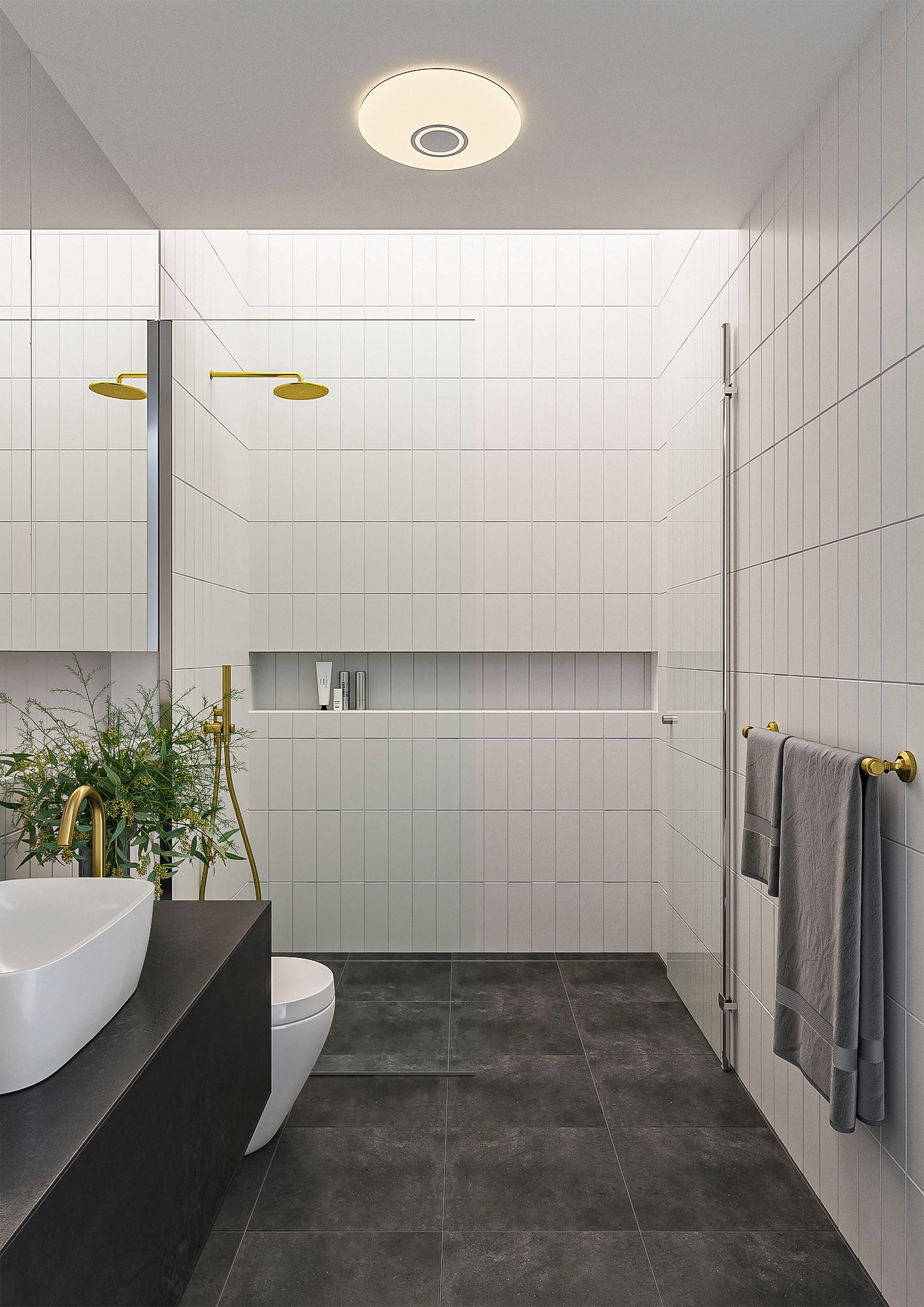 Nordlux LED Deckenleuchte »Djay Smart  Color« LED-Modul 1 Stk. Smart-Nutzung für Licht und Musik, Kaltweißes bis warmweißes Licht