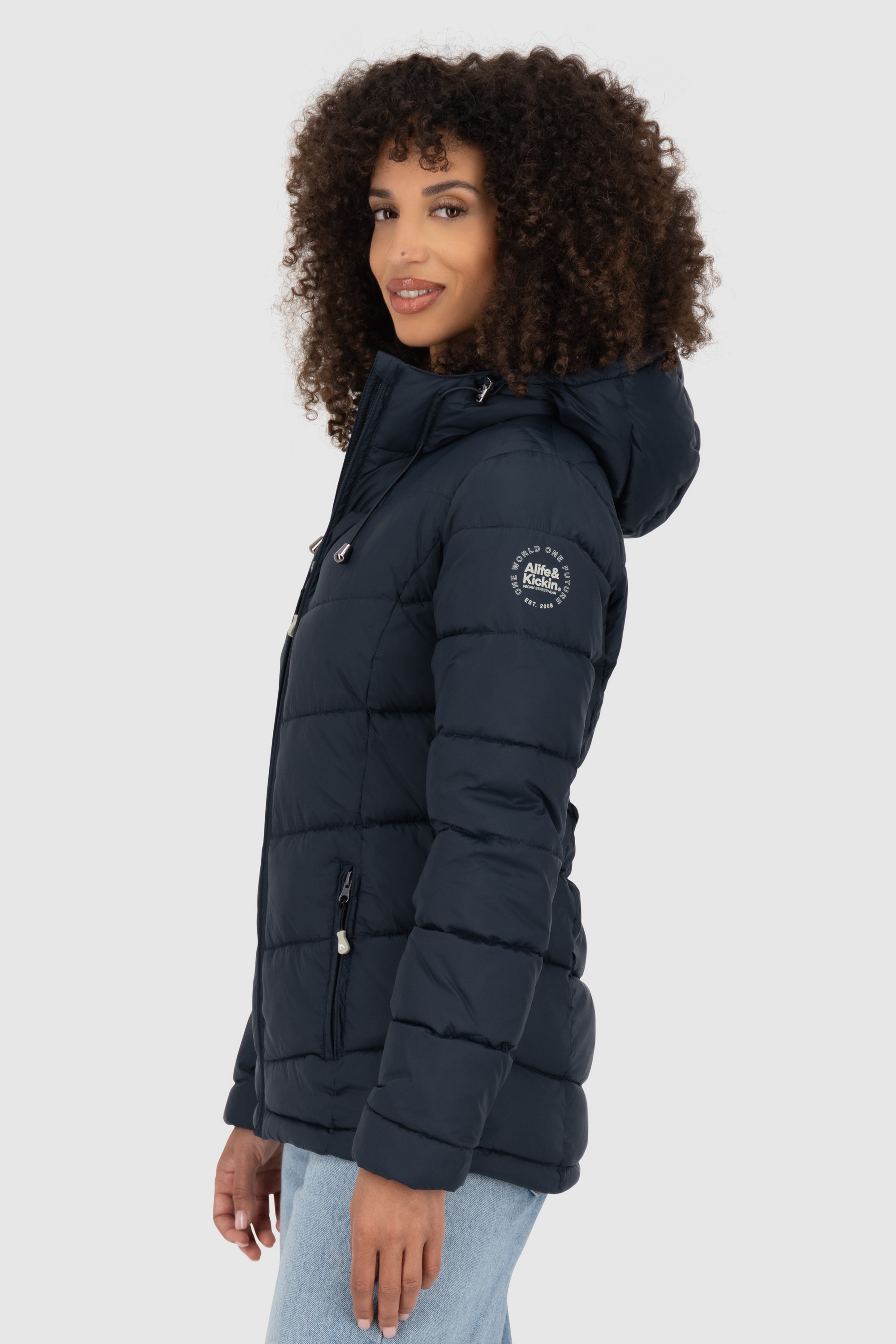 Alife & Kickin Winterjacke »Damen LirazAK A«, Ultraleichte taillierte Steppjacke mit Kapuze