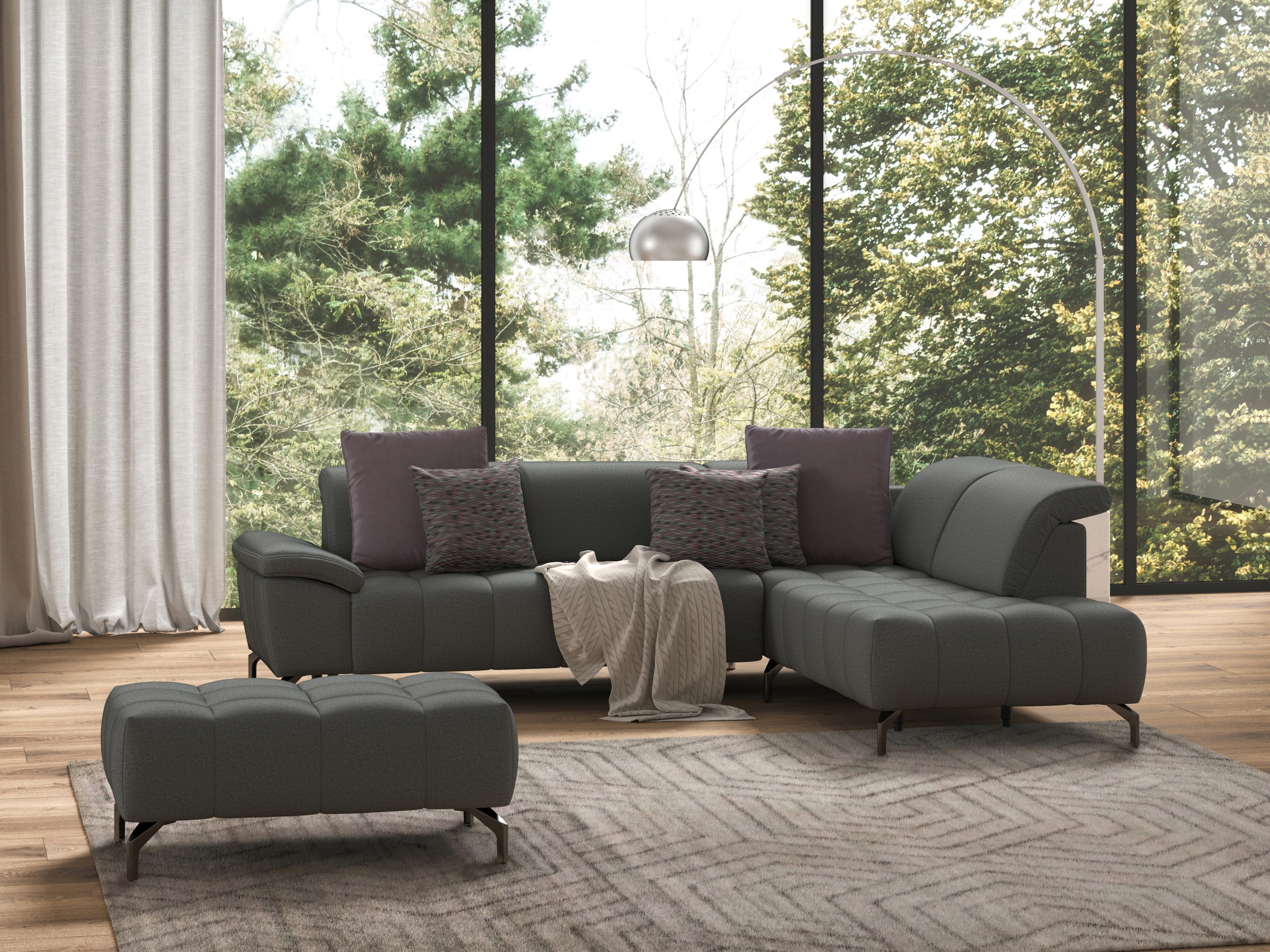 sit&more Hocker »Cool«, mit schwarzen Füßen