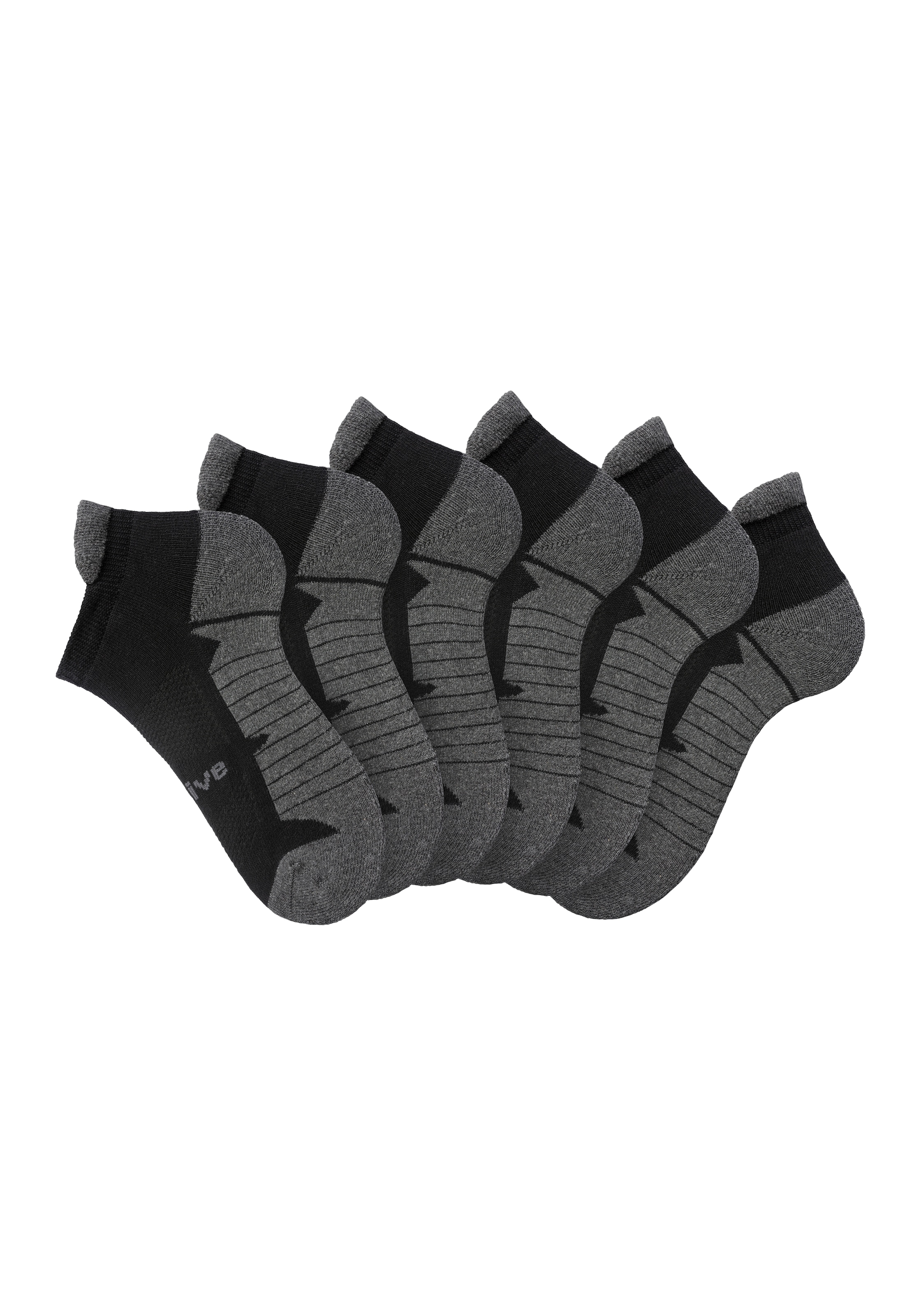 LASCANA ACTIVE Sneakersocken, (Packung, 6 Paar), mit weicher Frotteesohle