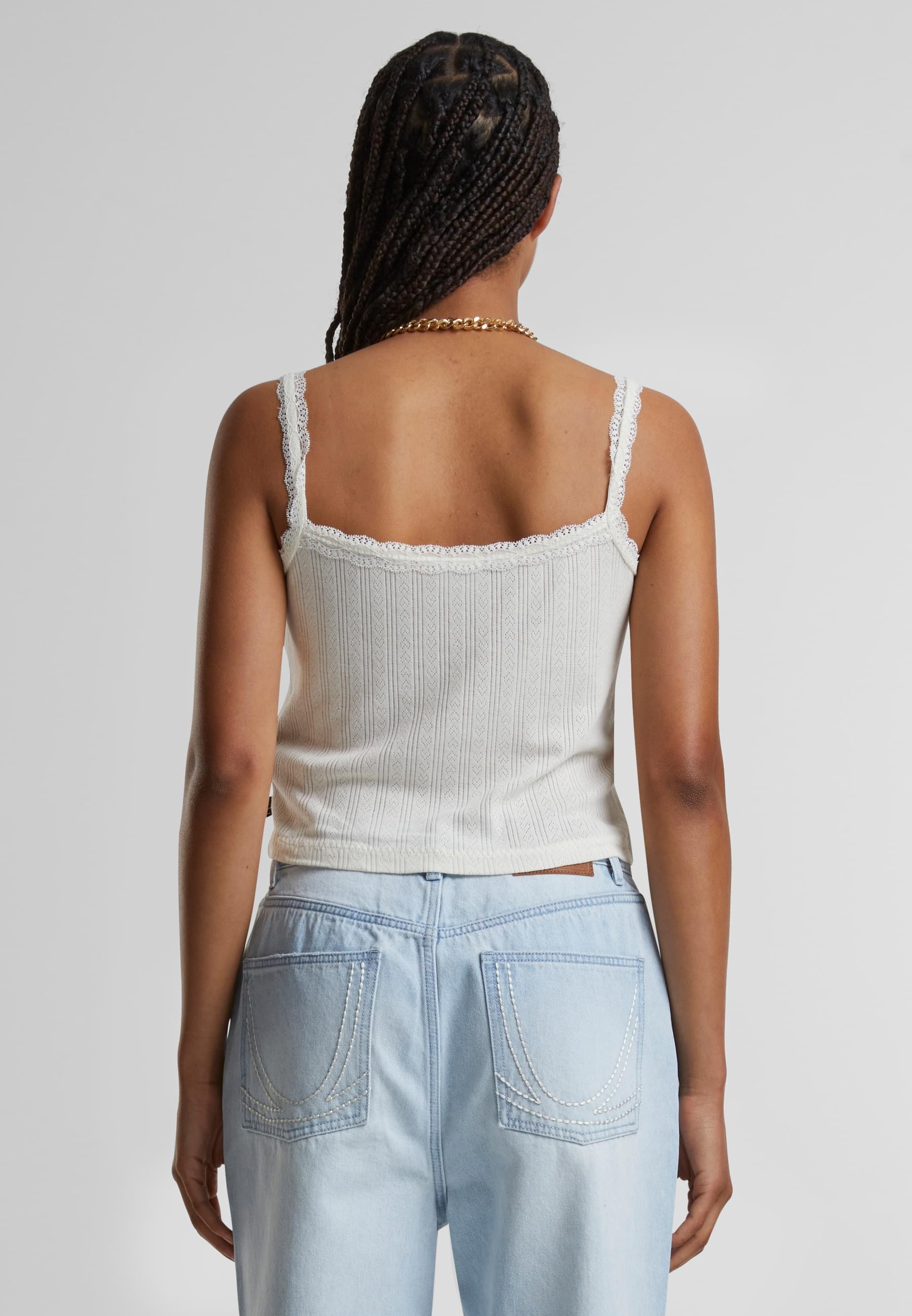 Karl Kani Muskelshirt »Karl Kani Woven Signature Pointelle Top« 1 Stk.