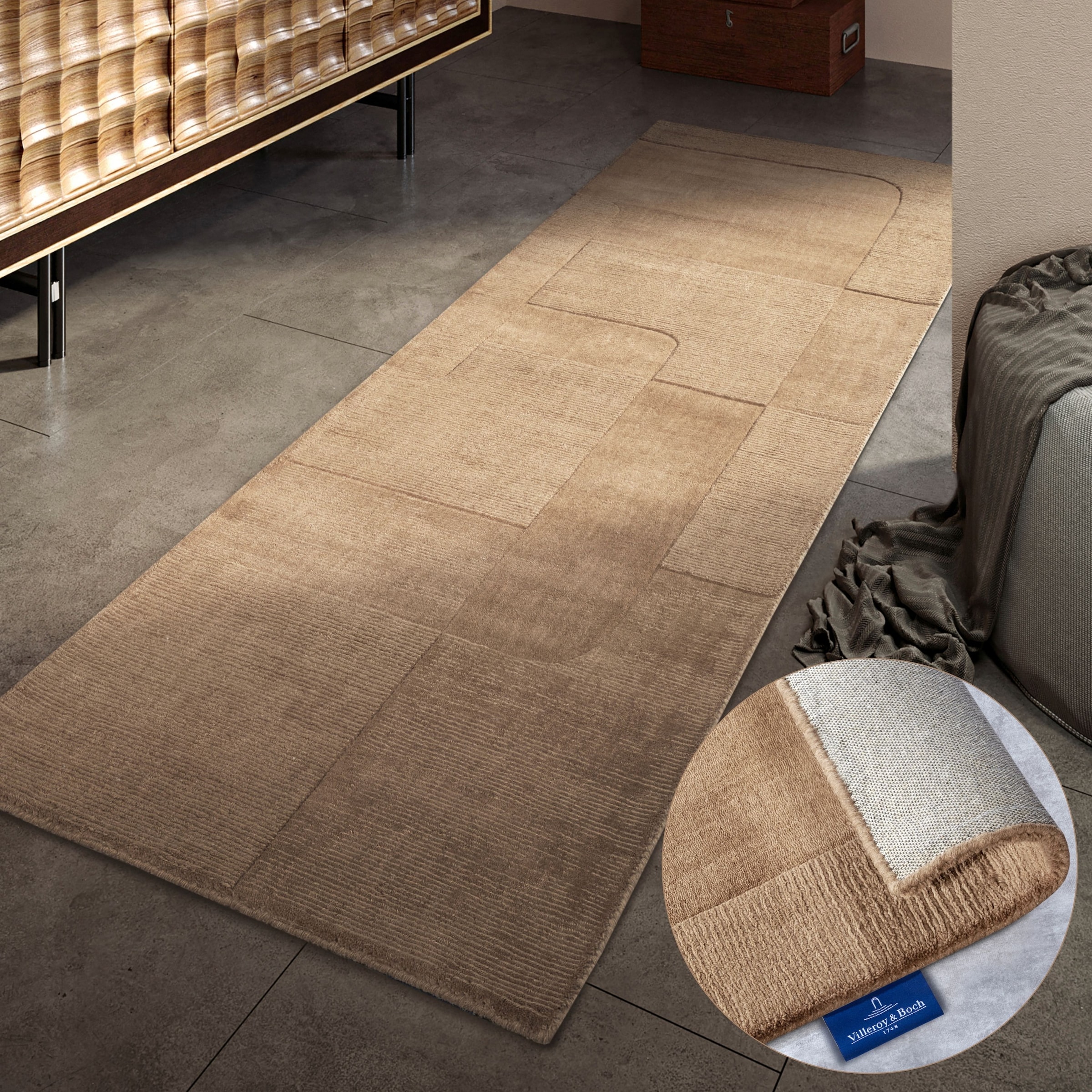 Villeroy & Boch Wollteppich »Charlotte«, rechteckig, 10 mm Höhe, Läufer, Ha günstig online kaufen