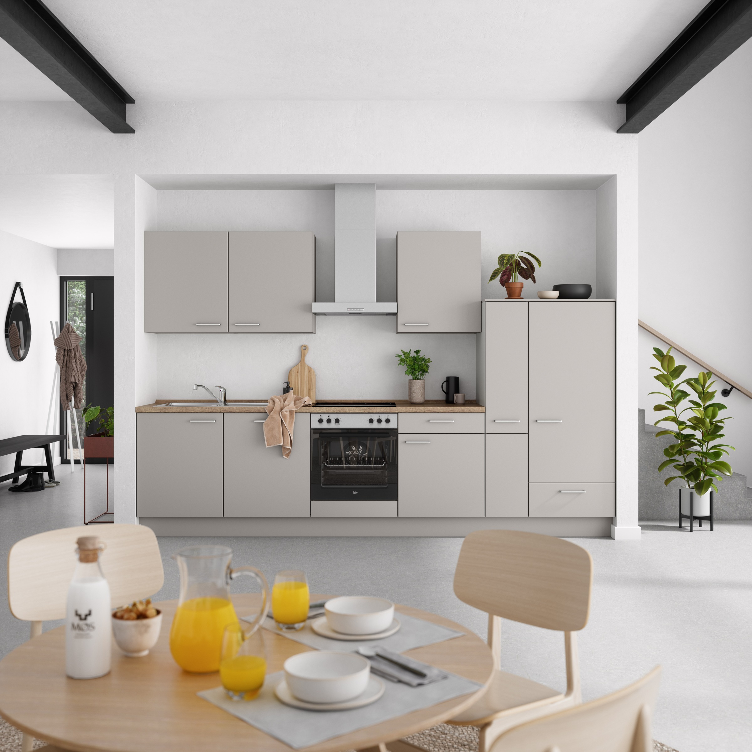 nobilia® Küchenzeile »"Touch I"« vormontiert, Ausrichtung wählbar, Breite 3 günstig online kaufen