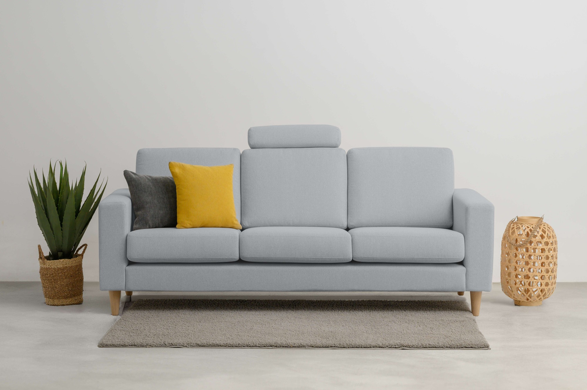 OTTO home 3-Sitzer »Tvinno« im skandinavischen Stil, mit Massivholzfüßen, B günstig online kaufen