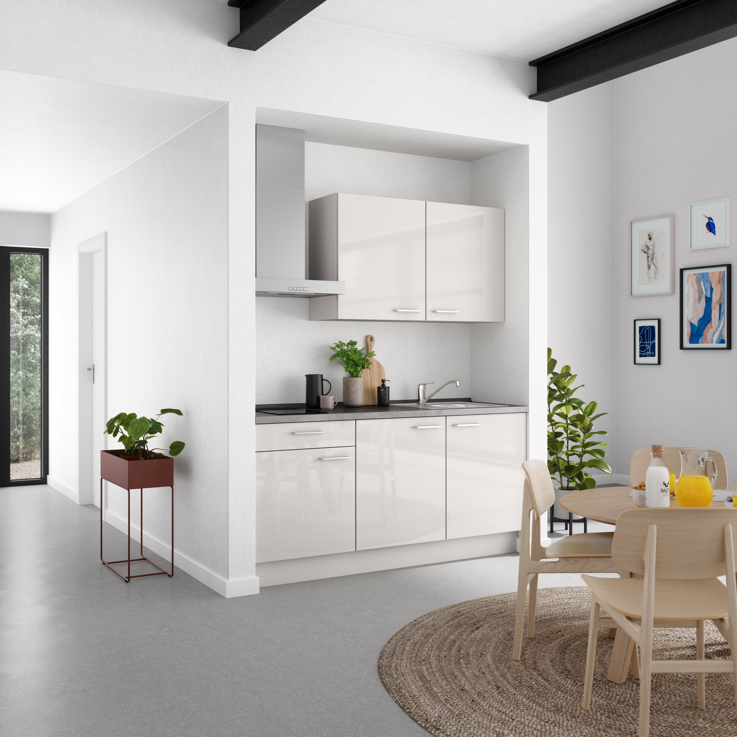 nobilia® Küchenzeile »"Flash I"«, vormontiert, Ausrichtung wählbar, Breite 180 cm, wahlw. mit E-Geräten