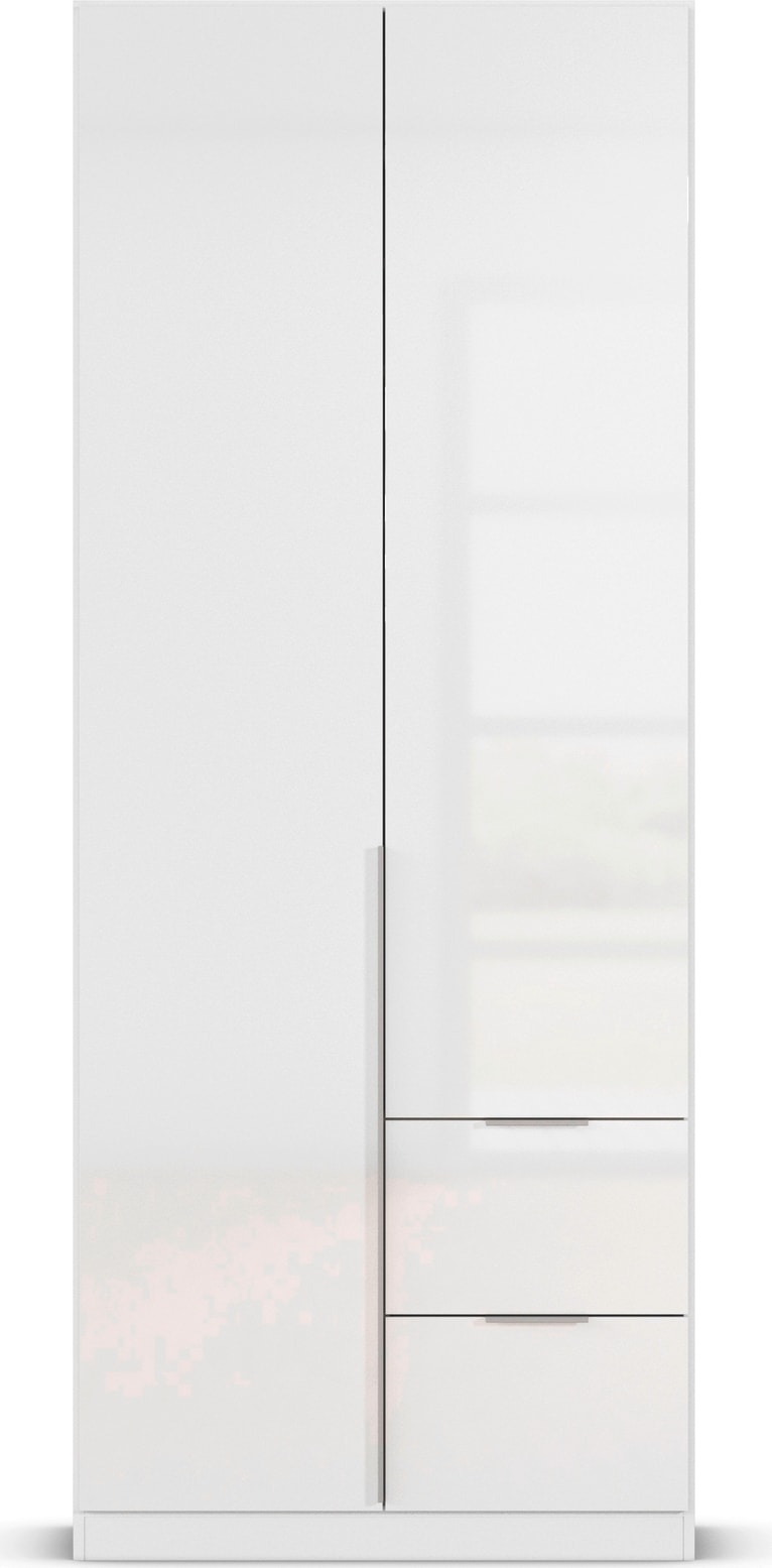 rauch Drehtürenschrank »Kleiderschrank Schrank Garderobe AGORDO mit Dekor- oder Hochglanzfront«, (in zwei Griff-Farben, Breiten 91-360 cm), mit Außenschubkästen, in 7 Breiten und 2 Höhen MADE IN GERMANY