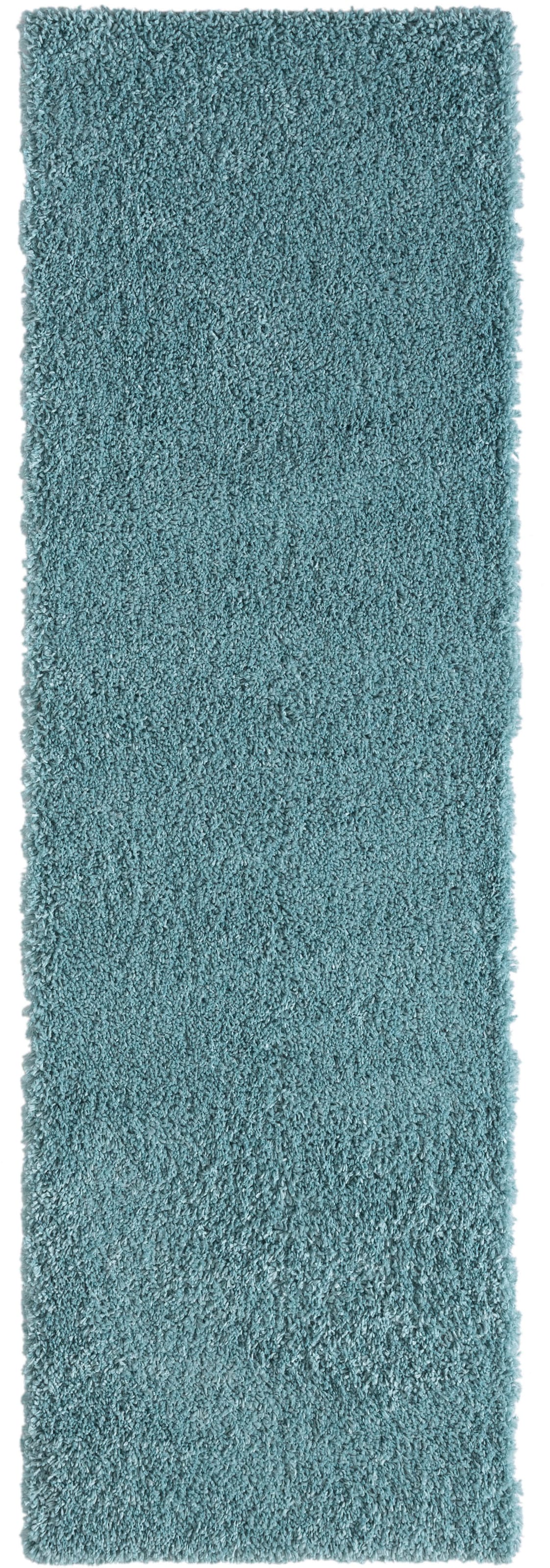 Myflair Möbel & Accessoires Hochflor-Läufer »My Shaggy«, rechteckig, 37 mm Höhe, Shaggy, Uni Farben, leicht glänzend, Microfaser, extra flauschig
