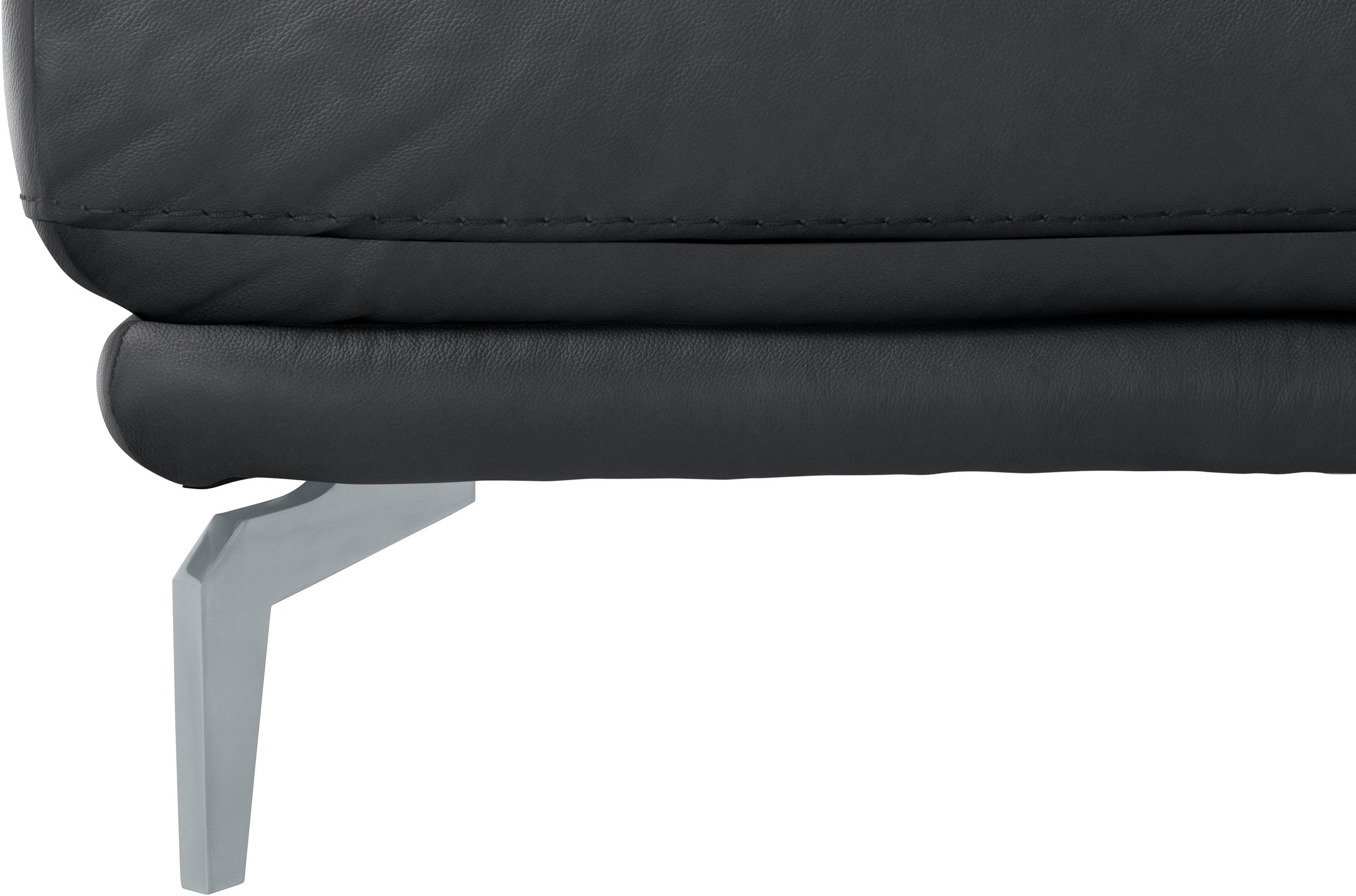 W.SCHILLIG Hocker »montanaa«, mit Metallfüßen in Silber matt, Breite 141 cm