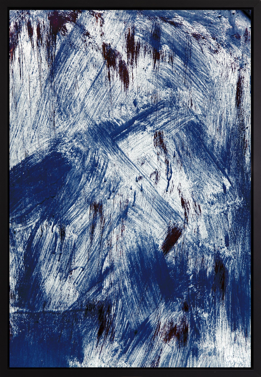 queence Leinwandbild »Abstrakt Blau und Weiß«, Abstrakt-Abstrakte-Kunst-Mod günstig online kaufen