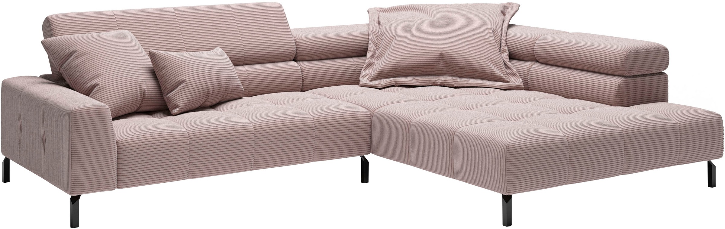Places of Style Ecksofa »Cleveland, L-Form, incl. Kopfteilverstellung, Brei günstig online kaufen