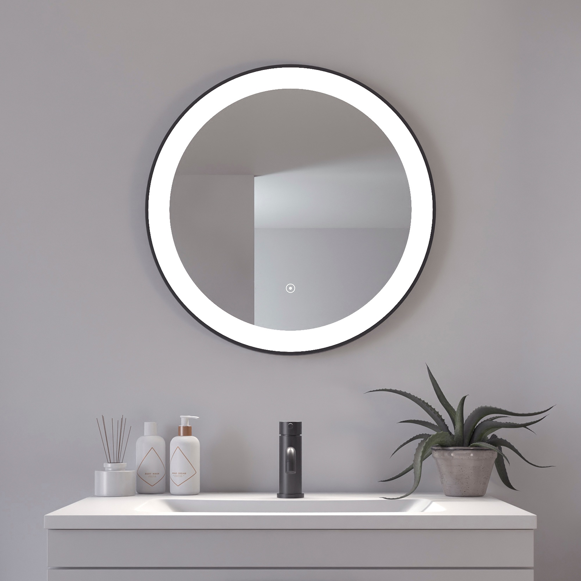 Badspiegel »Libra«, (1 St.), IP44, warmweiß günstig online kaufen