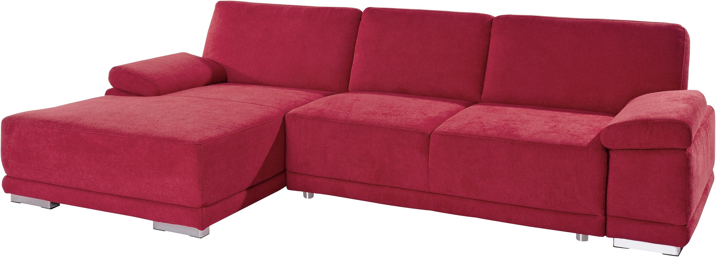 sit&more Ecksofa »Coria L-Form«, mit XL-Recamiere, wahlweise mit Bettfunktion