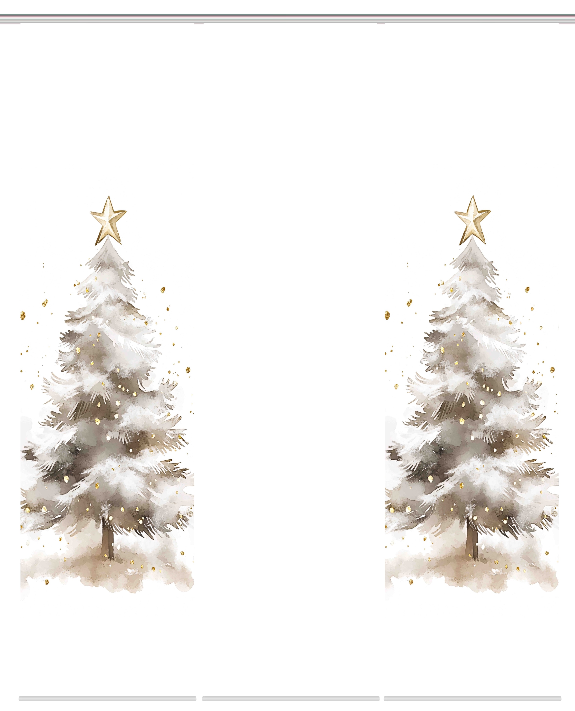 HOME WOHNIDEEN Schiebegardine »CHRISTMAS TREE« Paneelwagen 3 Stk. tlg. SET, Schiebewand, Dekostoff, Digitaldruck