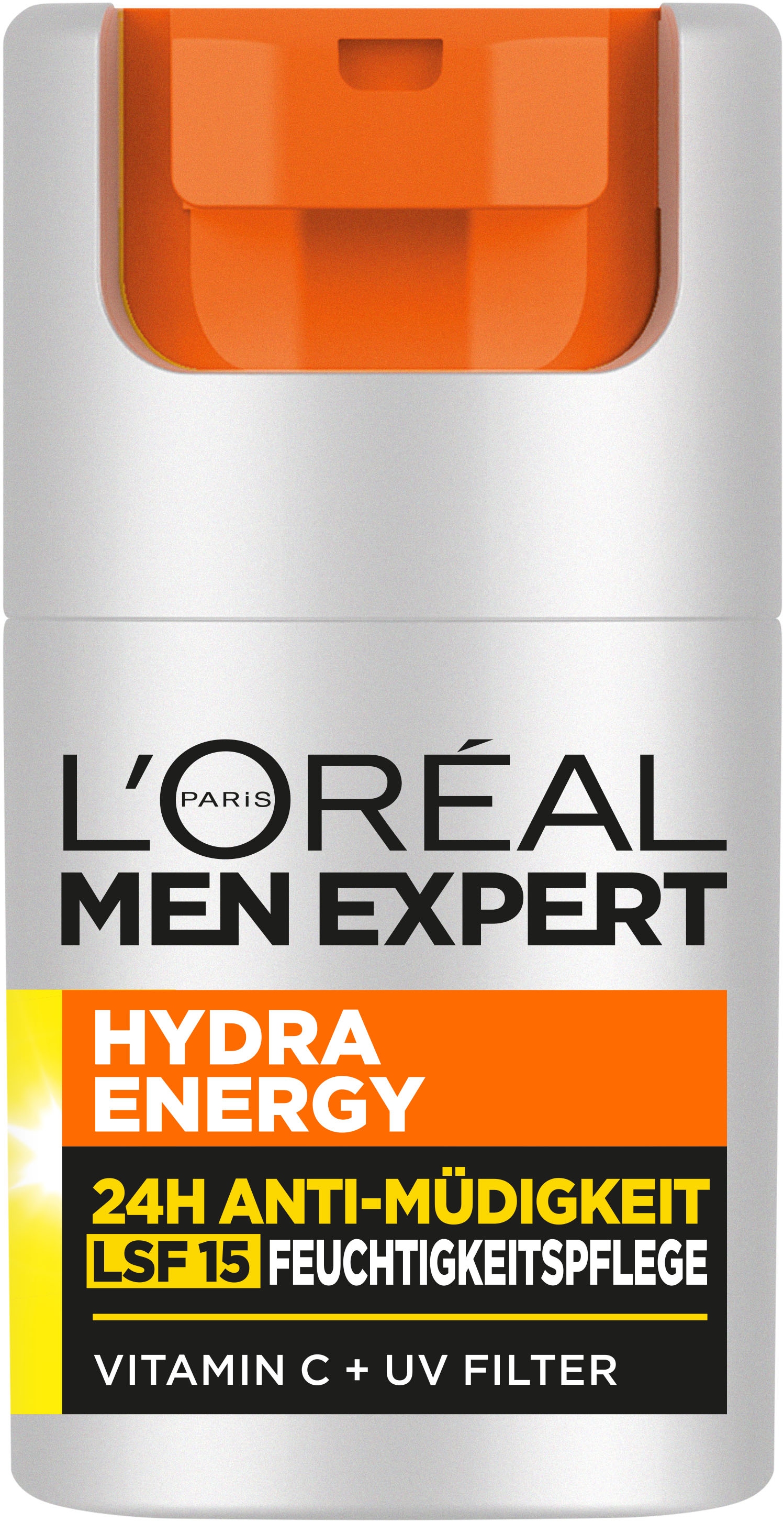 L'ORÉAL PARIS MEN EXPERT Gesichtsgel »HYDRA ENERGY 24H ANTI-MÜDIGKEIT FEUCHTIGKEITSPFLEGE LSF15« mit Lichtschutzfaktor