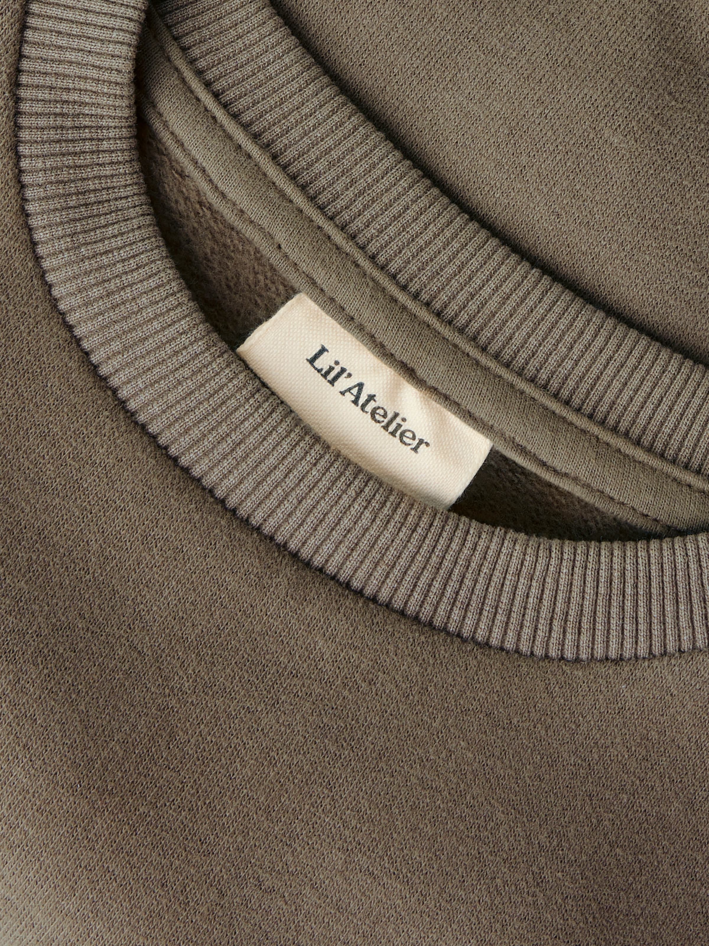 Lil' Atelier Sweatshirt »NMNILONDON LOOSE SWEAT BRU LIL NOOS«, Baumwollmischung
