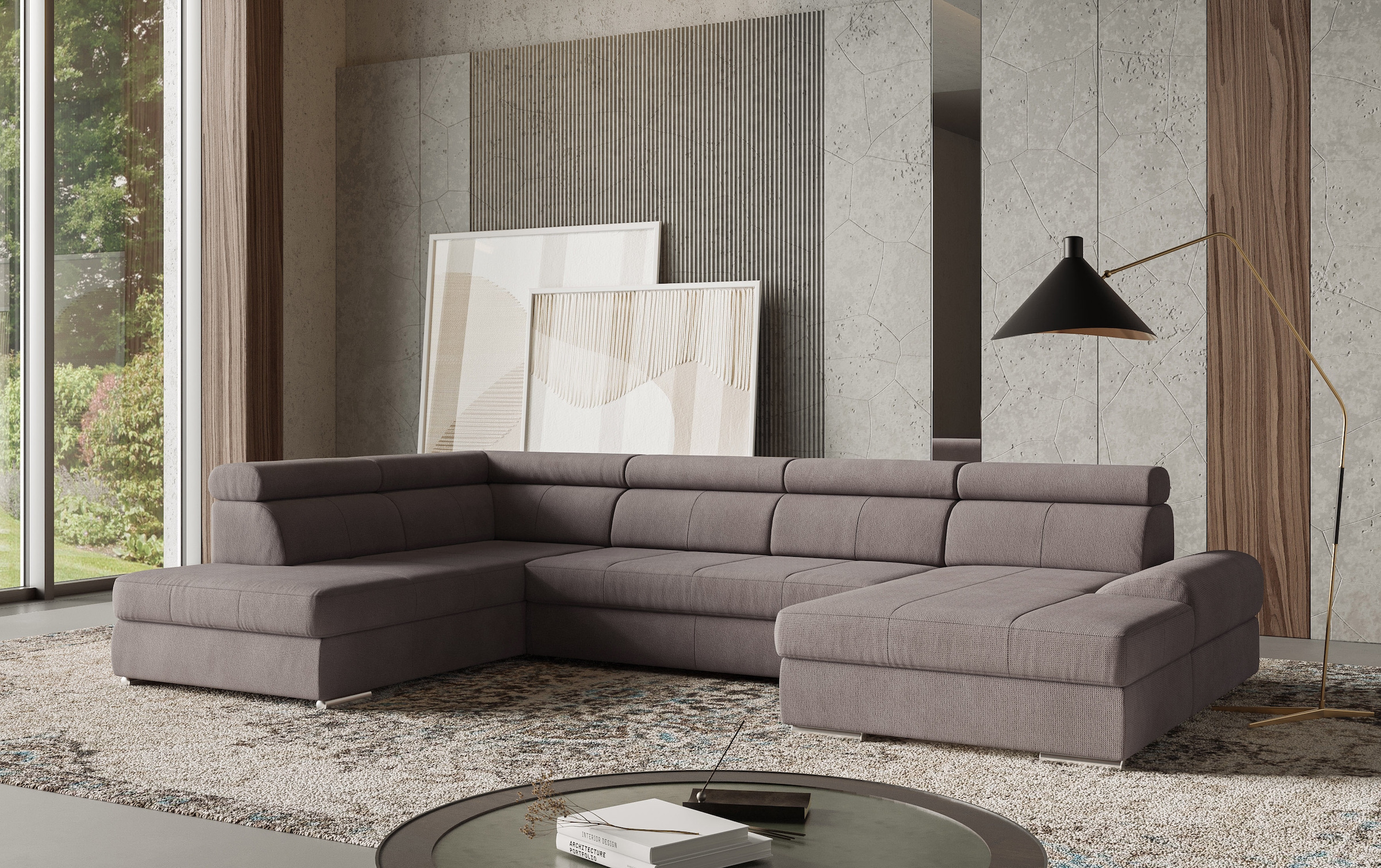 sit&more Wohnlandschaft »U-Form« mit verstellbaren Kopfteilen, wahlweise mi günstig online kaufen